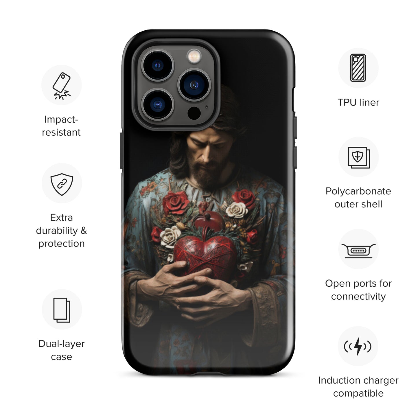 Jesus Tough Case for iPhone®,  Jesus phone case, Easter phone cover, Religious phone case