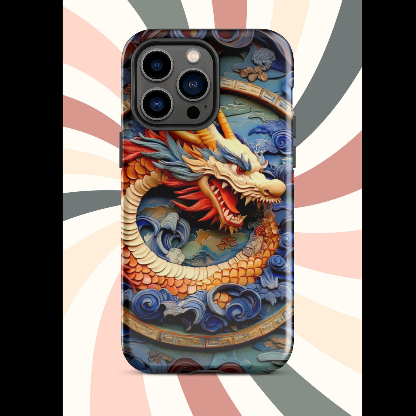 Tough Case for iPhone®, anutcase, Dragon gift, dragon phone case, iphone 15, chinese art, trending phone cases