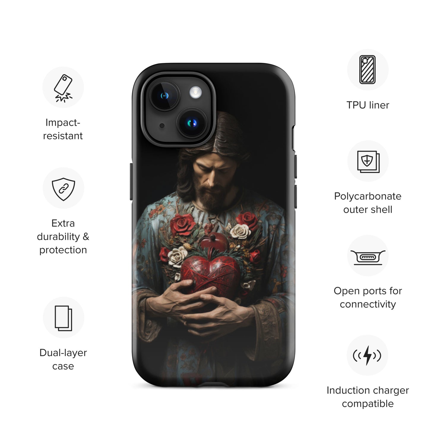 Jesus Tough Case for iPhone®,  Jesus phone case, Easter phone cover, Religious phone case