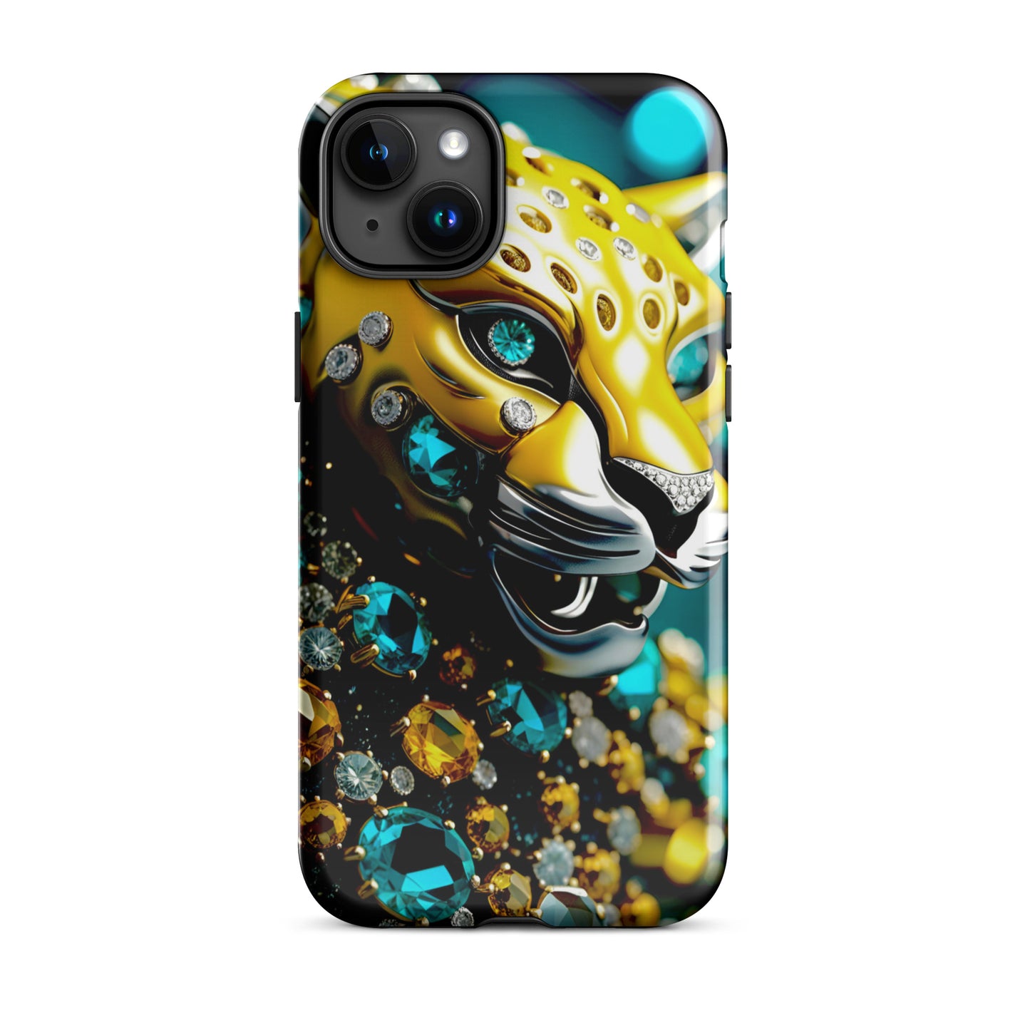 Jaguar Iphone case, yellow and teal Iphine case, Florida Iphone case, Tough Case for iPhone®