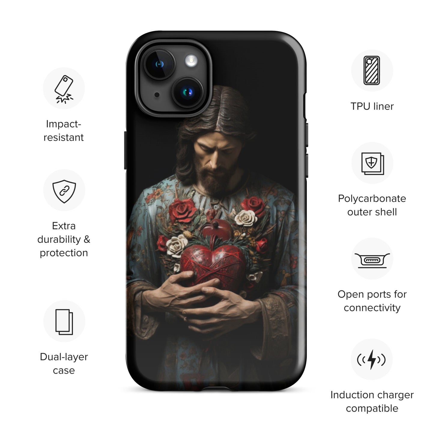 Jesus Tough Case for iPhone®,  Jesus phone case, Easter phone cover, Religious phone case