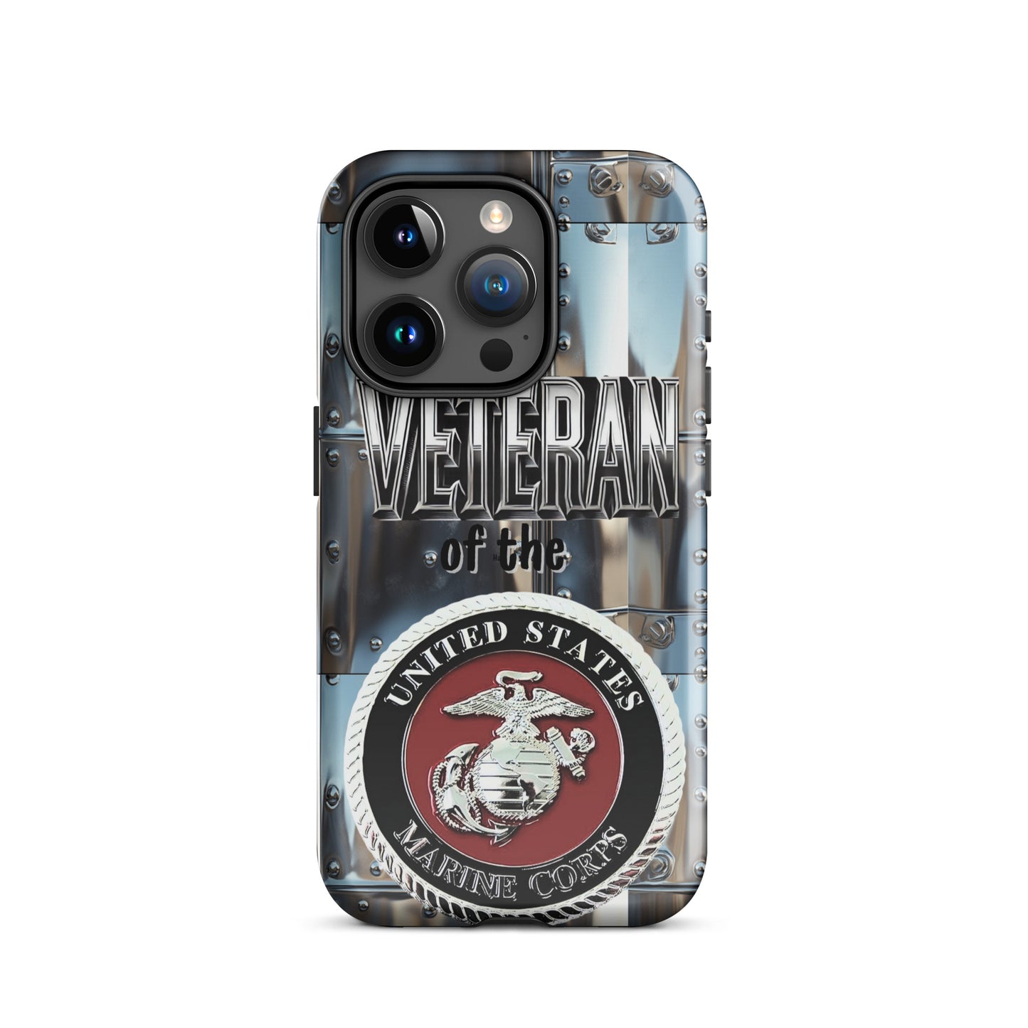 Military Veteran phone case, Marine phone case, Veteran phone case, iphone15, anutcase, Tough Case for iPhone®