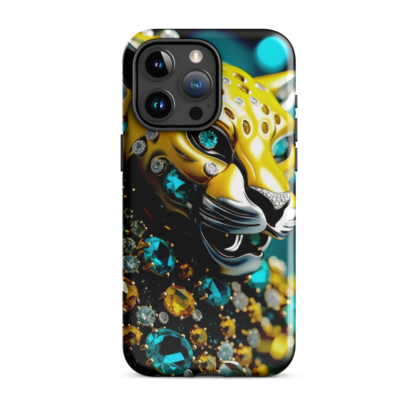 Jaguar Iphone case, yellow and teal Iphine case, Florida Iphone case, Tough Case for iPhone®