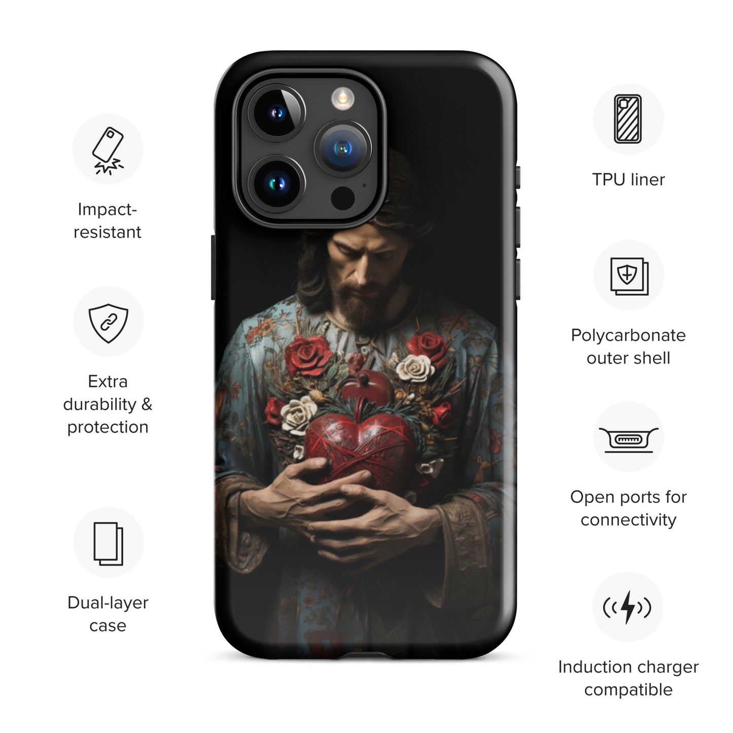 Jesus Tough Case for iPhone®,  Jesus phone case, Easter phone cover, Religious phone case