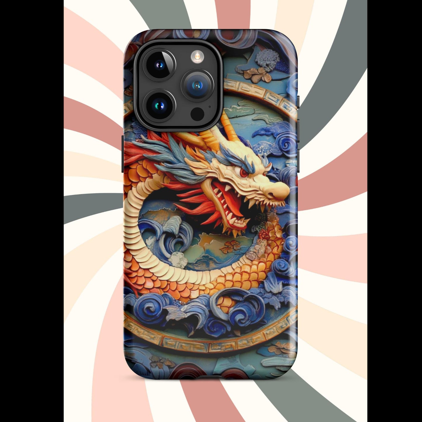 Tough Case for iPhone®, anutcase, Dragon gift, dragon phone case, iphone 15, chinese art, trending phone cases