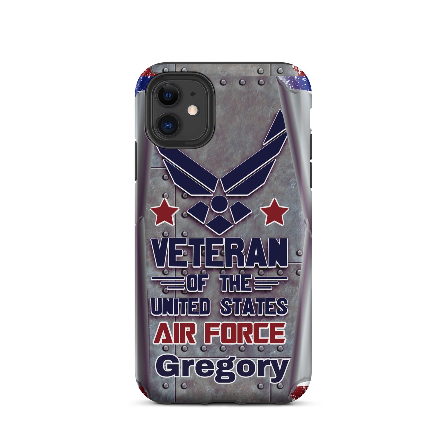 Tough Case for iPhone®,personalized cell phone cover, Veterans phone case