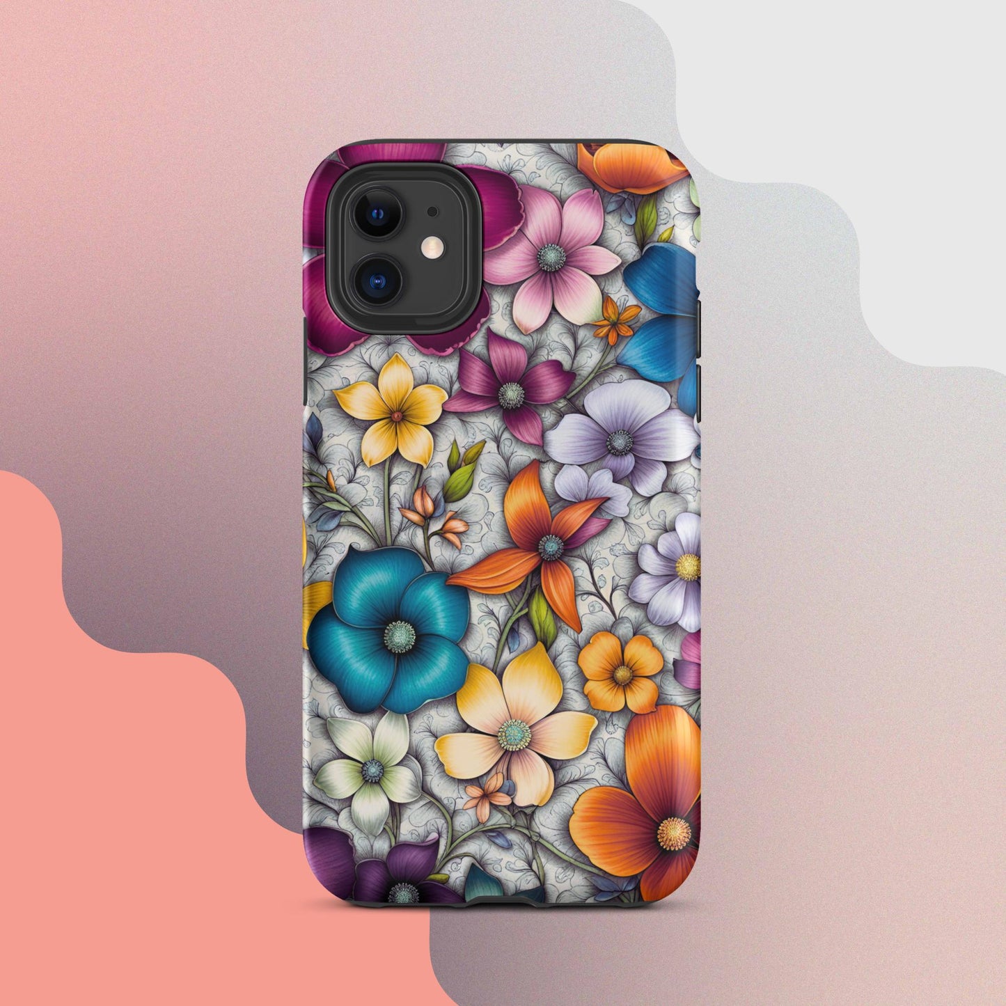 Tough Case for iPhone®, Flower iPhone cell case, Flower Iphone cellular cover