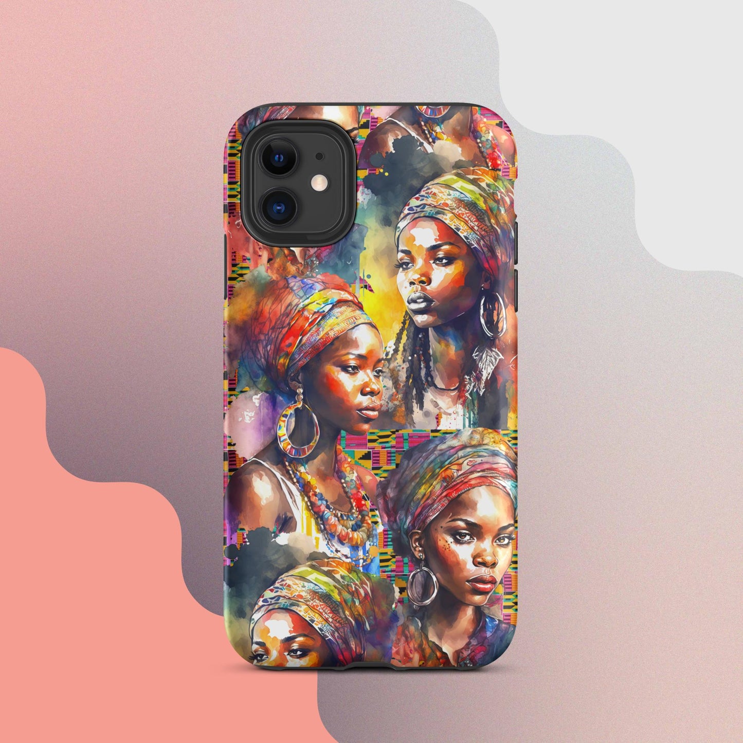 Tough Case for iPhone®, African Women iphone, Strong Women phone case, phone case for her, iphone case, people phone case