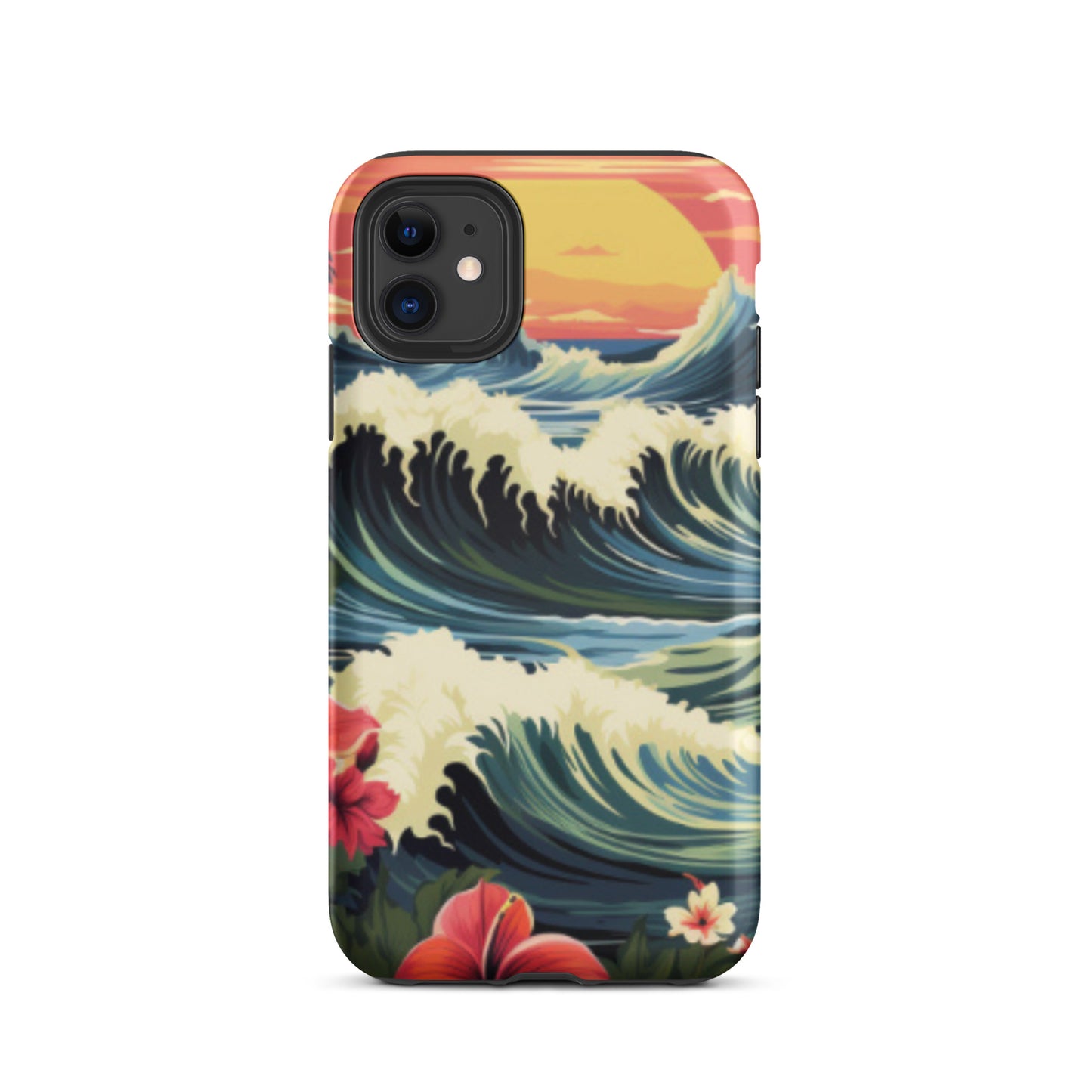 Sunset cell phone cover, Wave cell phone case, Tough Case for iPhone®