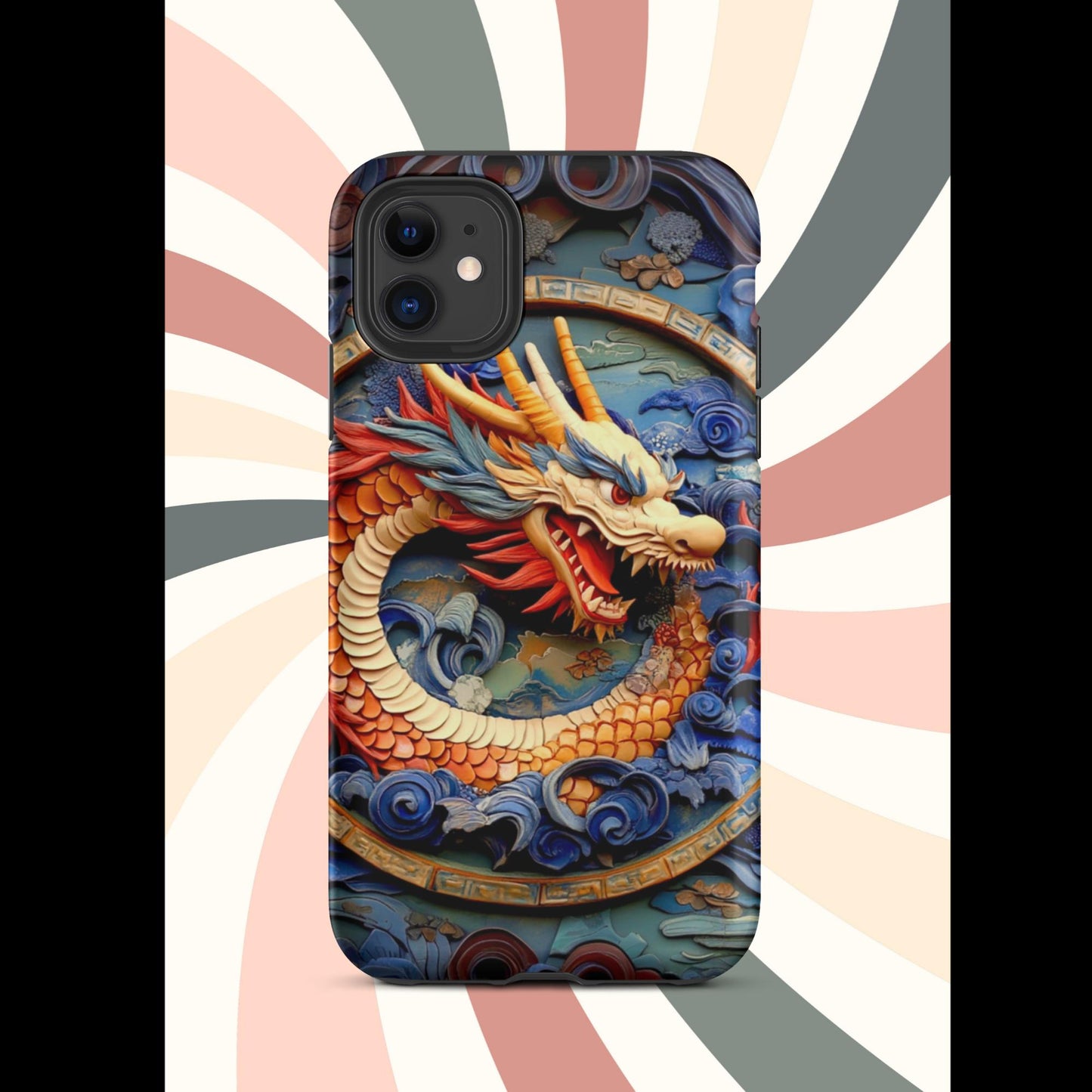 Tough Case for iPhone®, anutcase, Dragon gift, dragon phone case, iphone 15, chinese art, trending phone cases