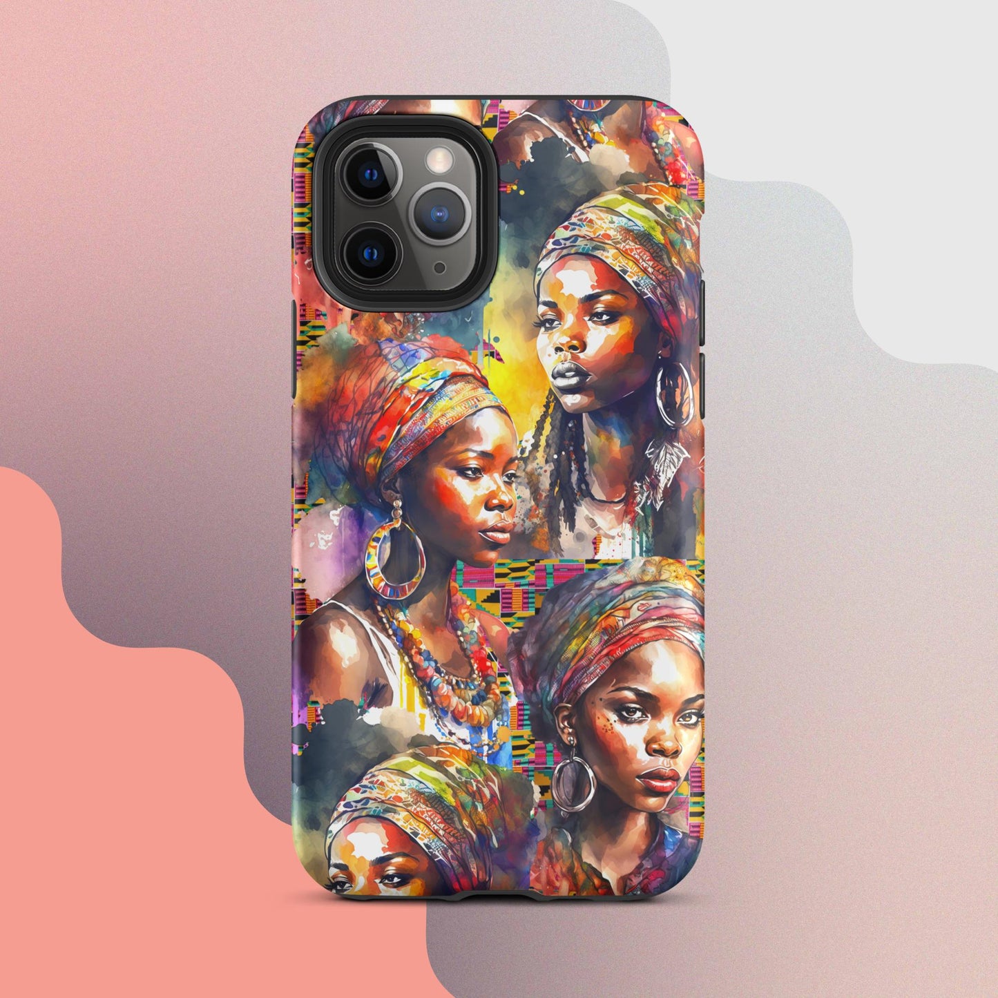 Tough Case for iPhone®, African Women iphone, Strong Women phone case, phone case for her, iphone case, people phone case