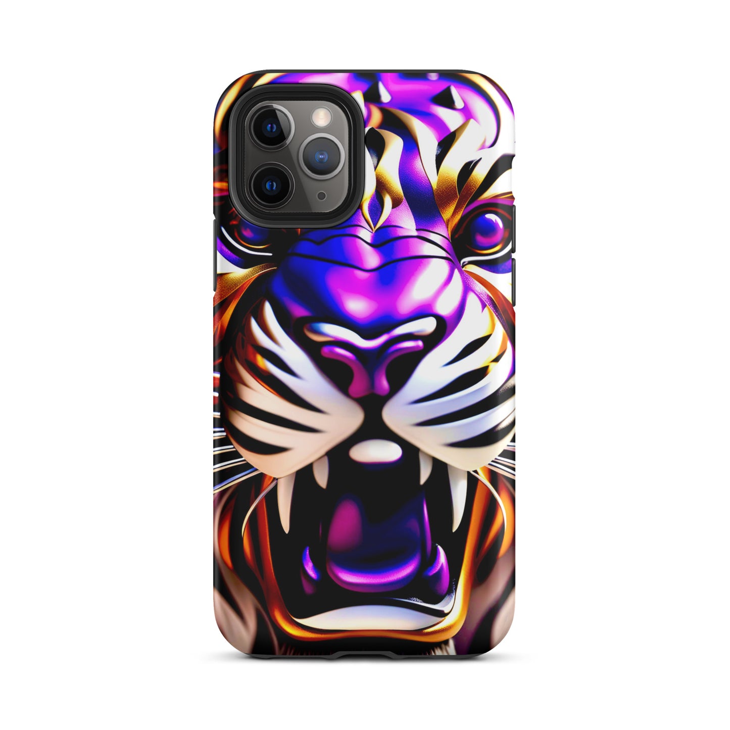 Tiger photos case, New Orleans iPhone case, Louisiana phone case, purple and gold tiger case, Tough Case for iPhone®