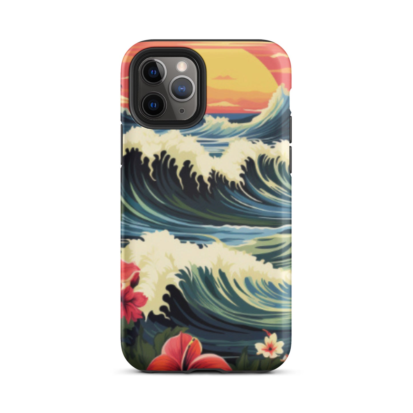 Sunset cell phone cover, Wave cell phone case, Tough Case for iPhone®