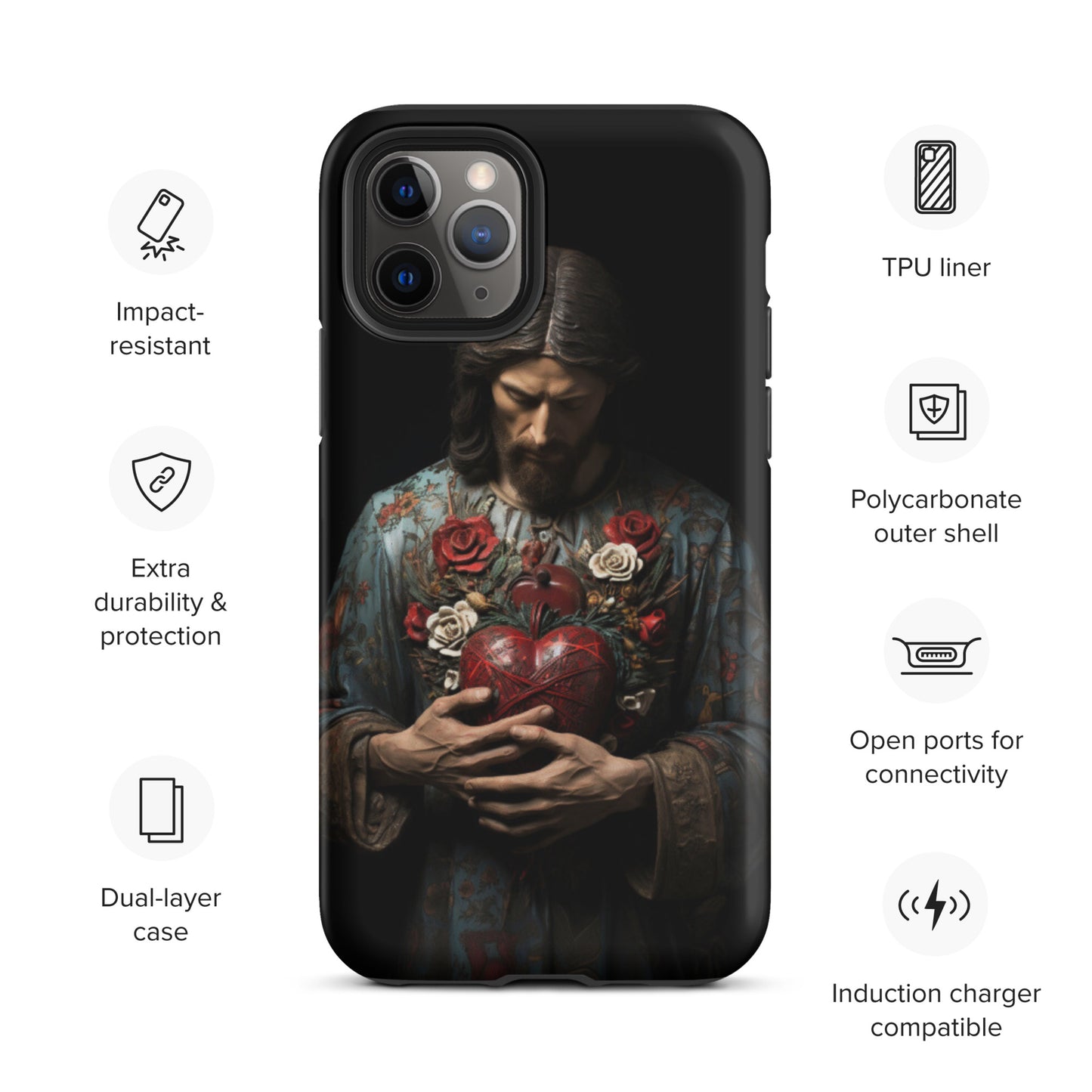 Jesus Tough Case for iPhone®,  Jesus phone case, Easter phone cover, Religious phone case