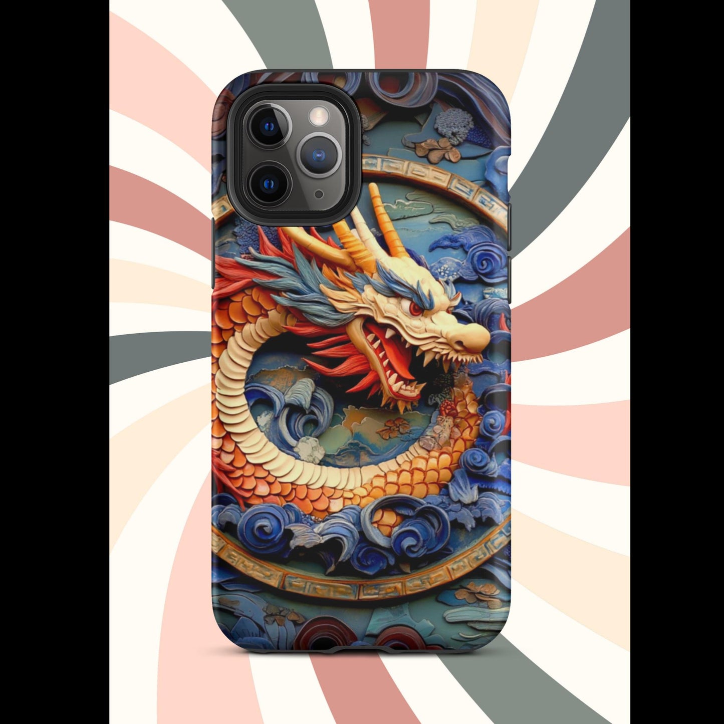 Tough Case for iPhone®, anutcase, Dragon gift, dragon phone case, iphone 15, chinese art, trending phone cases