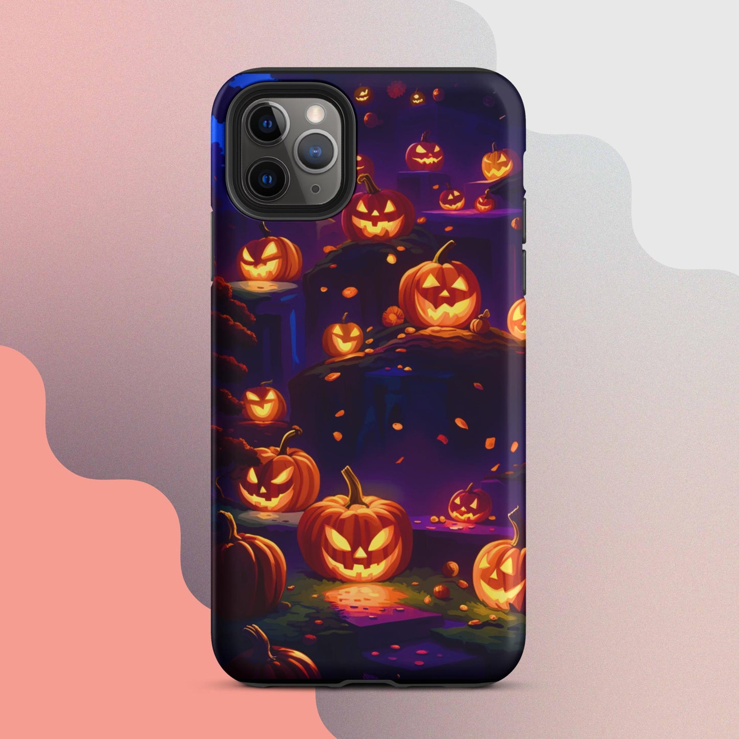 Tough Case for iPhone®, Tough Case for iPhone®, Halloween Cell phone Case, pumpkin cell phone case, iphone14, Iphone 13, iphone 12 halloween case,