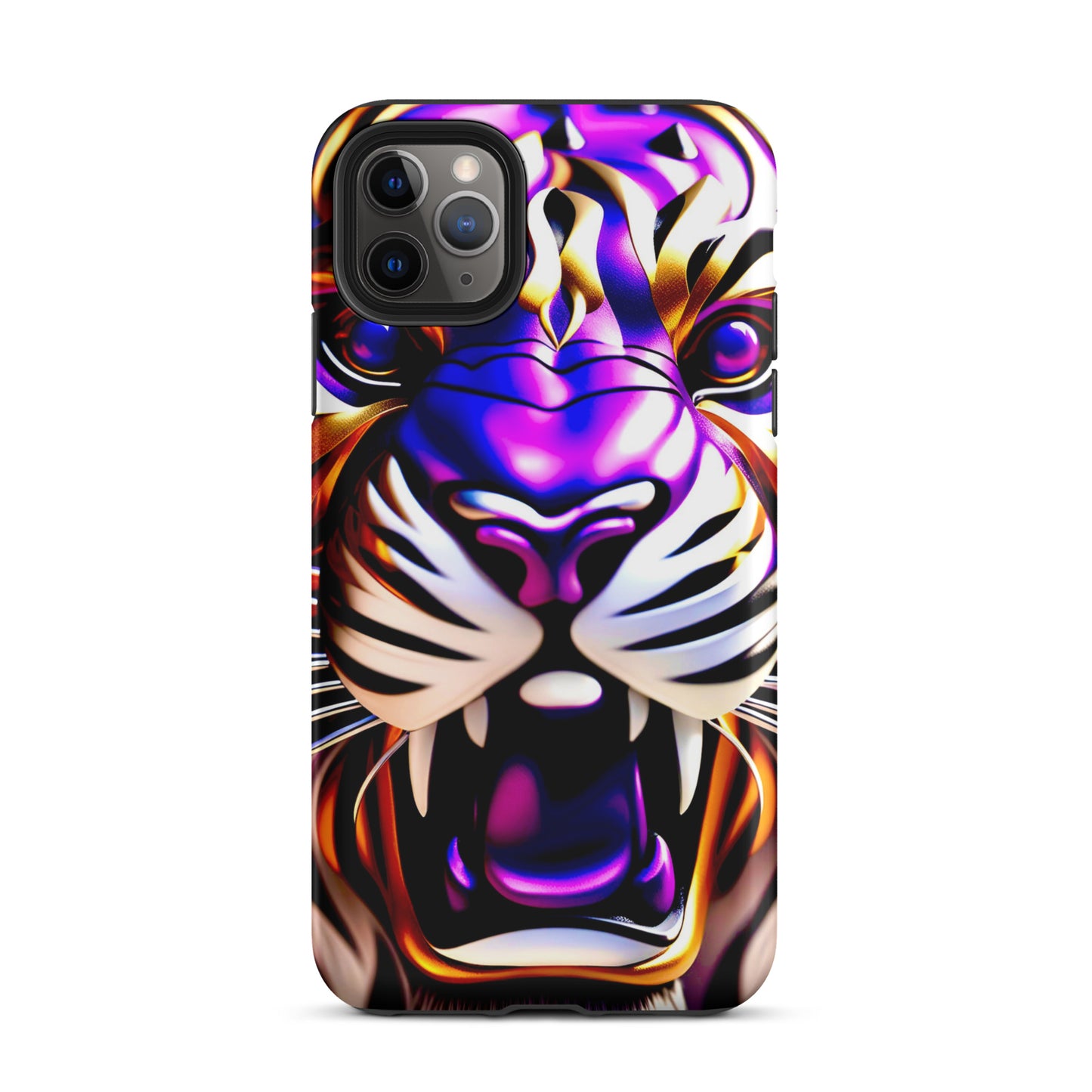 Tiger photos case, New Orleans iPhone case, Louisiana phone case, purple and gold tiger case, Tough Case for iPhone®