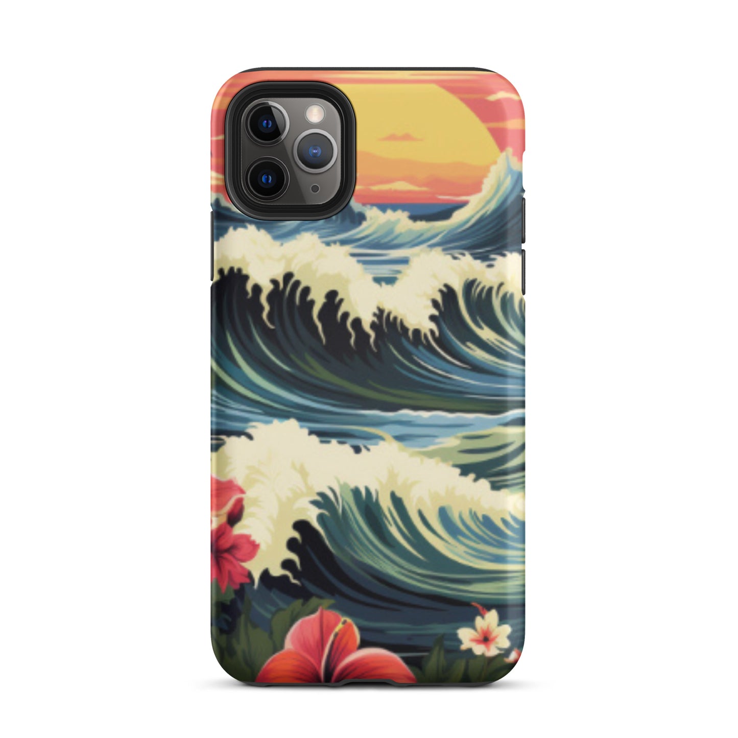 Sunset cell phone cover, Wave cell phone case, Tough Case for iPhone®