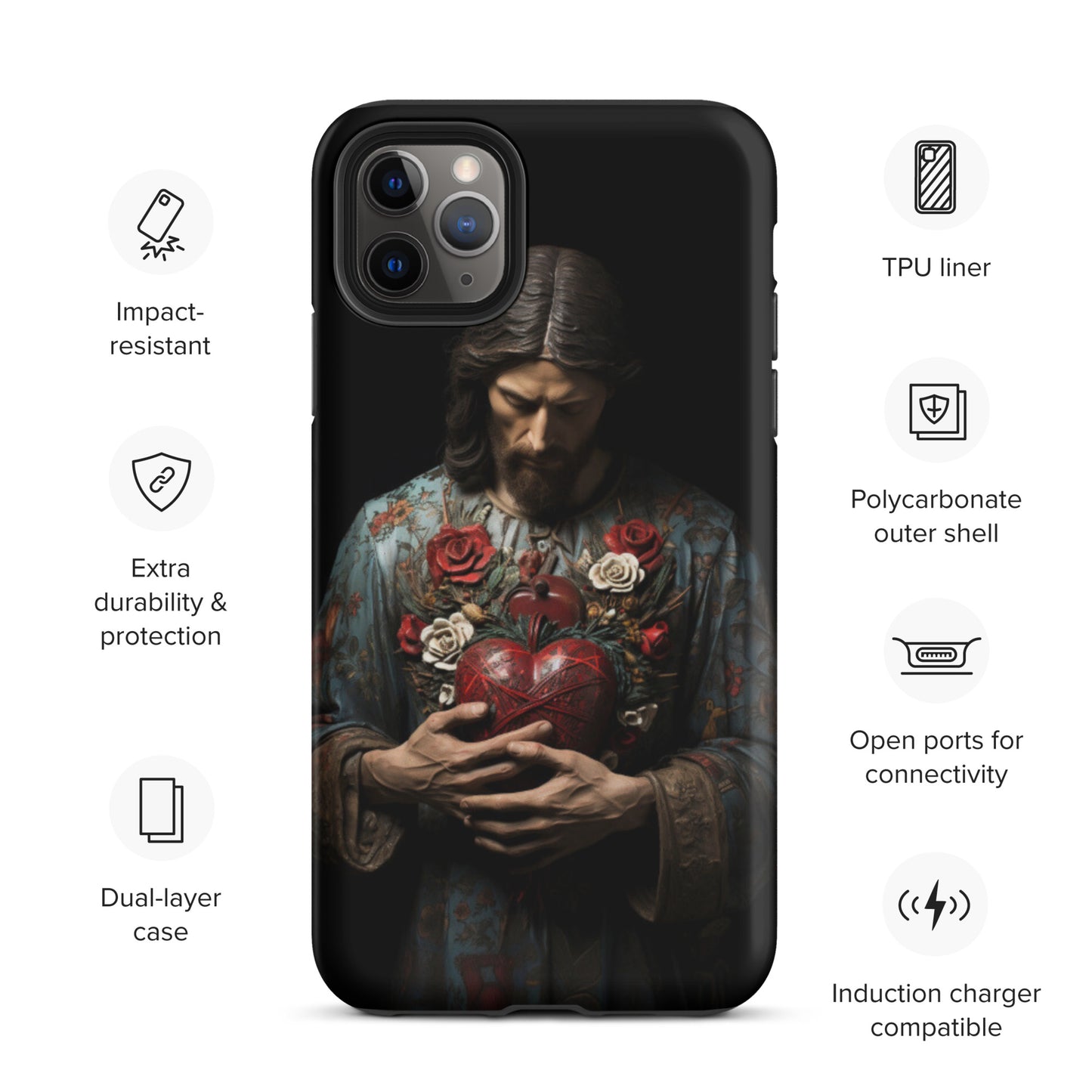 Jesus Tough Case for iPhone®,  Jesus phone case, Easter phone cover, Religious phone case