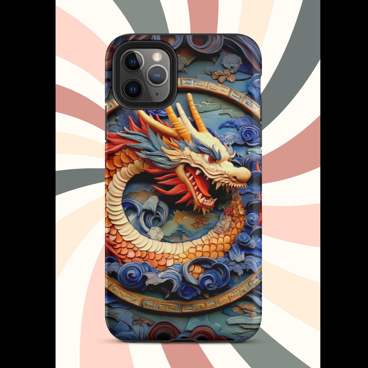 Tough Case for iPhone®, anutcase, Dragon gift, dragon phone case, iphone 15, chinese art, trending phone cases