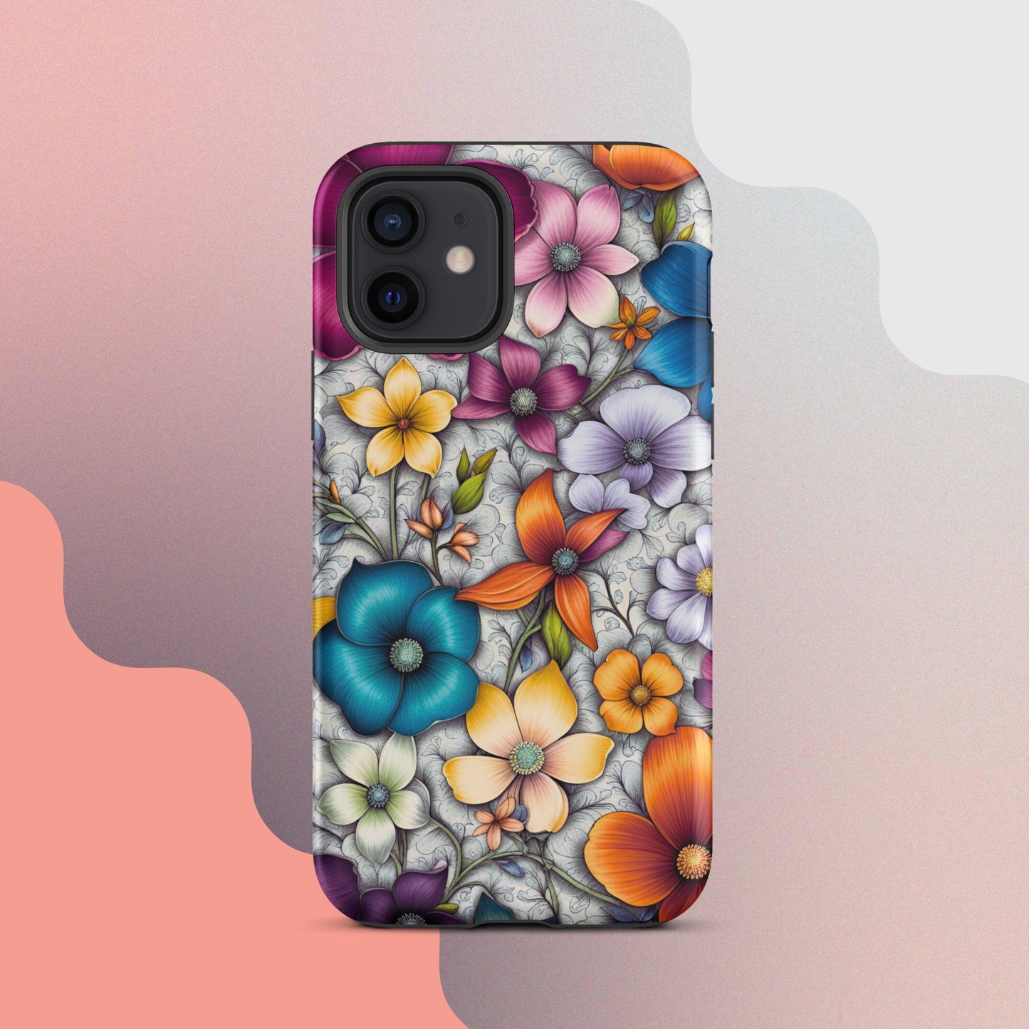 Tough Case for iPhone®, Flower iPhone cell case, Flower Iphone cellular cover