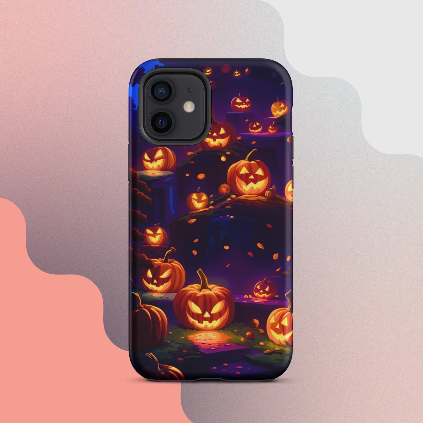 Tough Case for iPhone®, Tough Case for iPhone®, Halloween Cell phone Case, pumpkin cell phone case, iphone14, Iphone 13, iphone 12 halloween case,