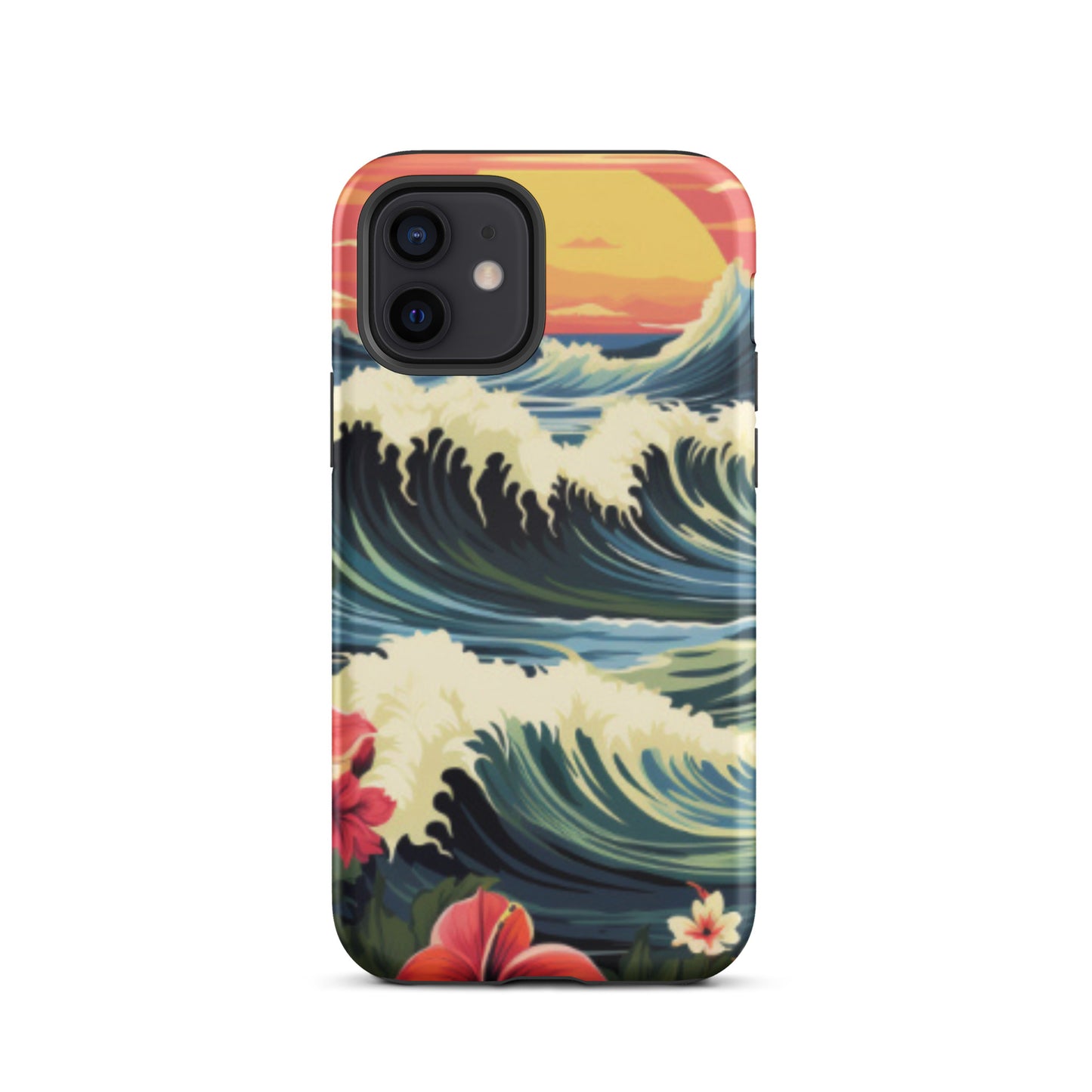 Sunset cell phone cover, Wave cell phone case, Tough Case for iPhone®