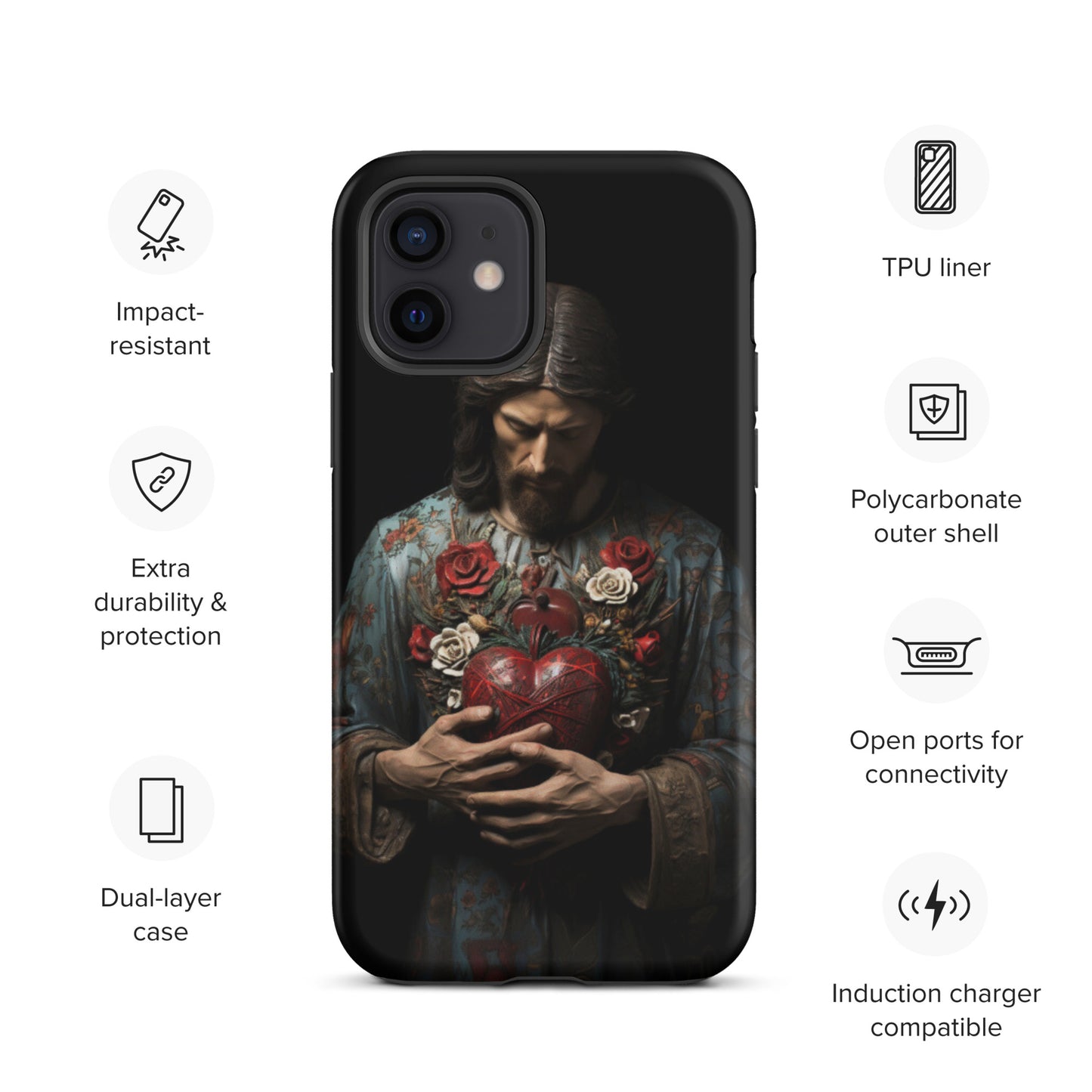 Jesus Tough Case for iPhone®,  Jesus phone case, Easter phone cover, Religious phone case