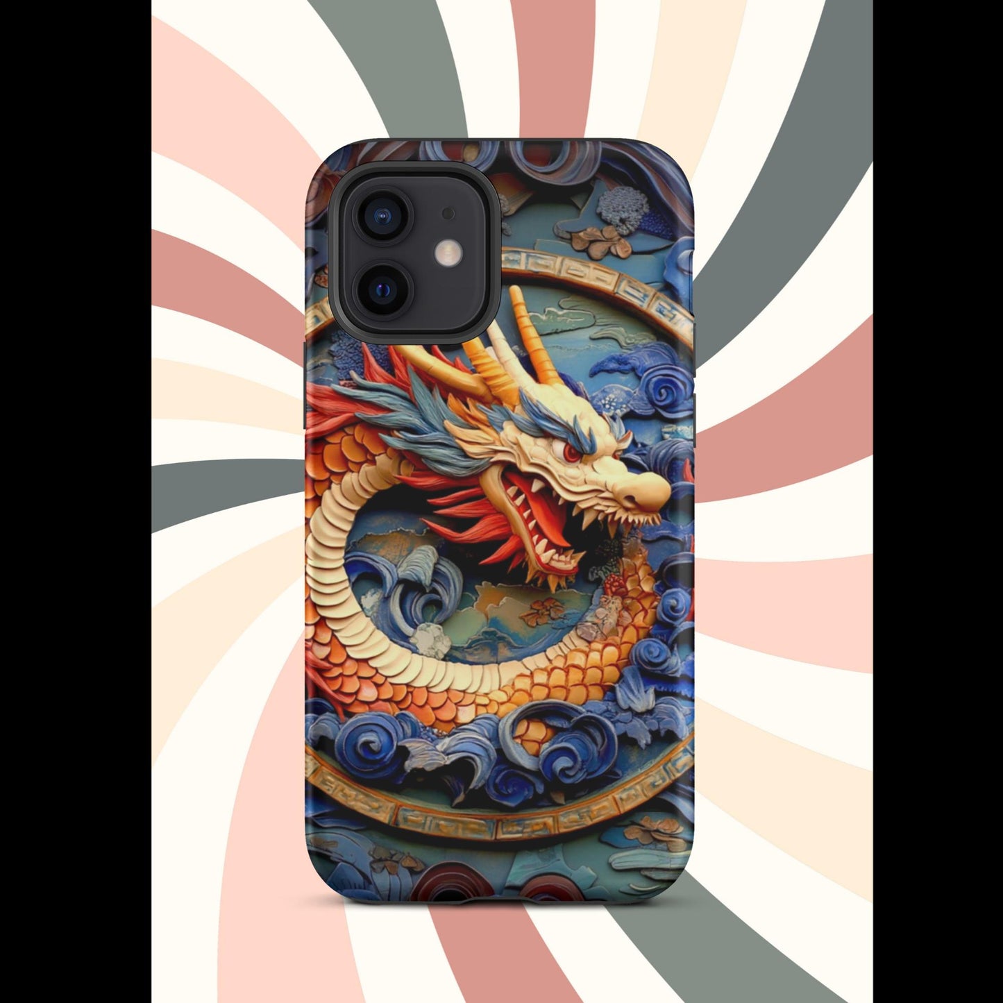 Tough Case for iPhone®, anutcase, Dragon gift, dragon phone case, iphone 15, chinese art, trending phone cases