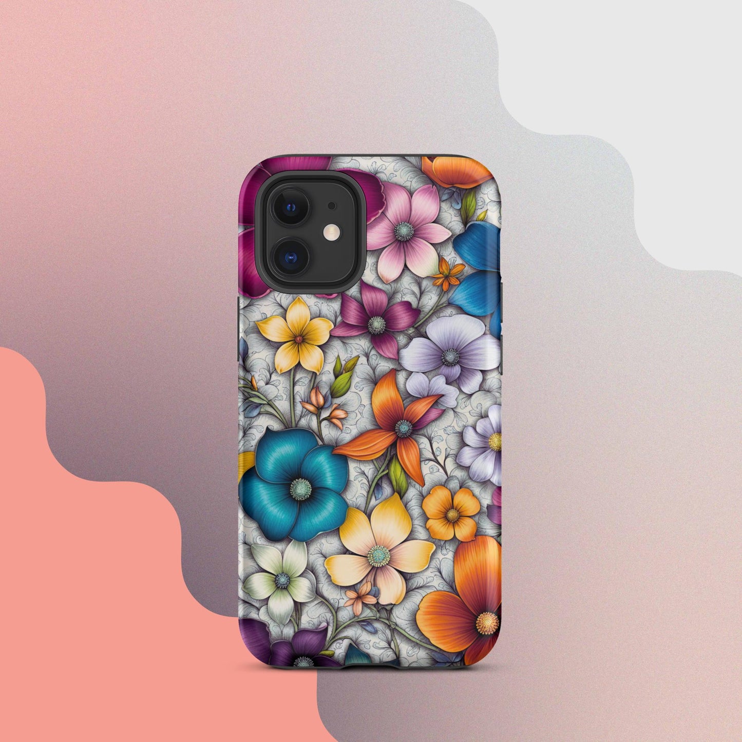 Tough Case for iPhone®, Flower iPhone cell case, Flower Iphone cellular cover