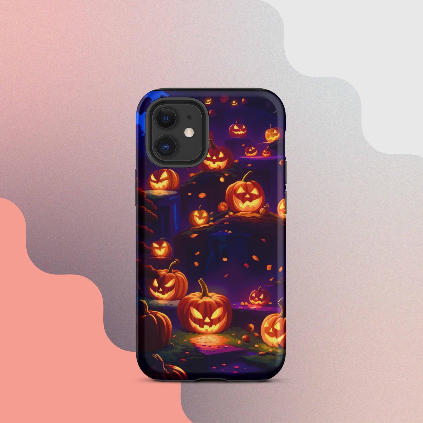 Tough Case for iPhone®, Tough Case for iPhone®, Halloween Cell phone Case, pumpkin cell phone case, iphone14, Iphone 13, iphone 12 halloween case,