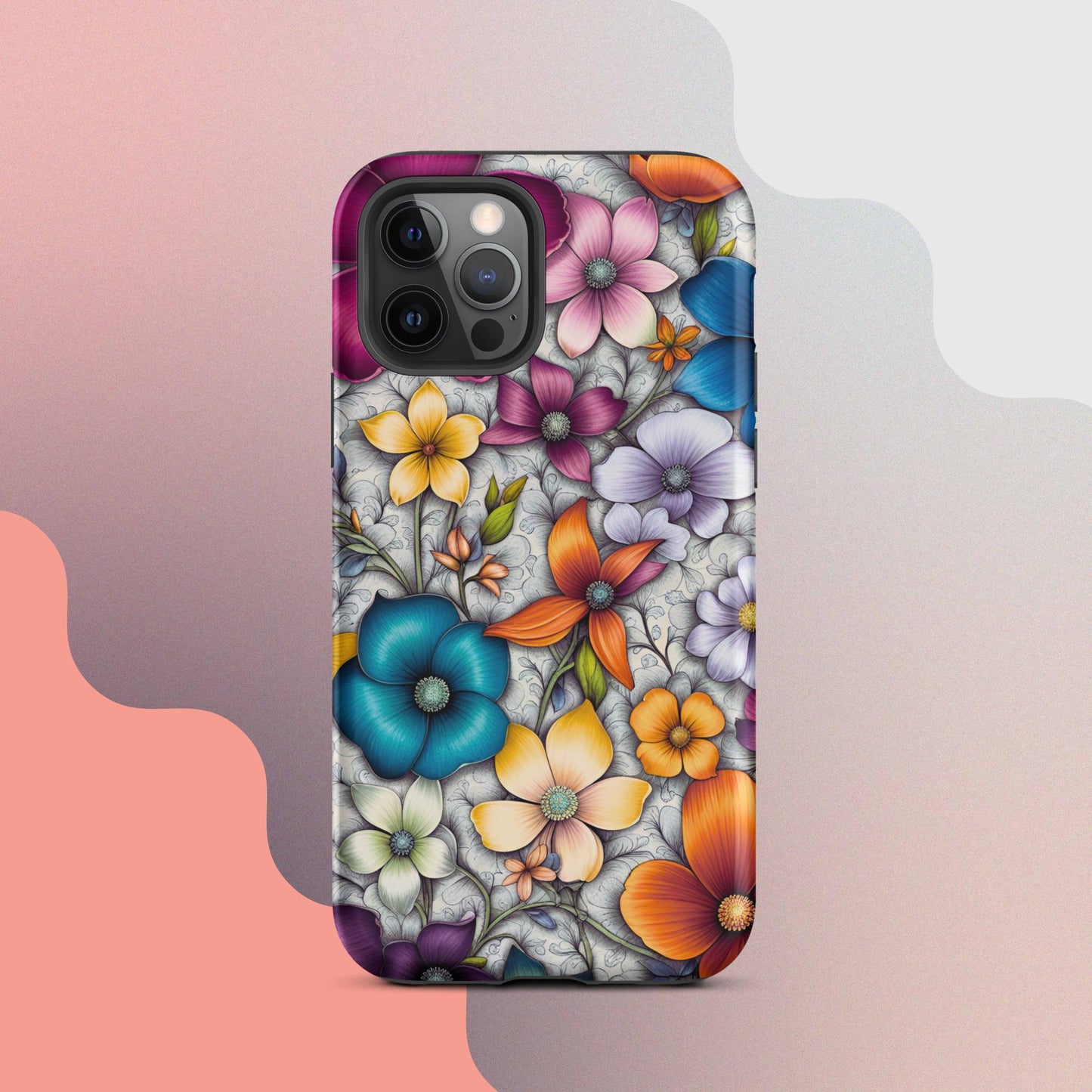 Tough Case for iPhone®, Flower iPhone cell case, Flower Iphone cellular cover