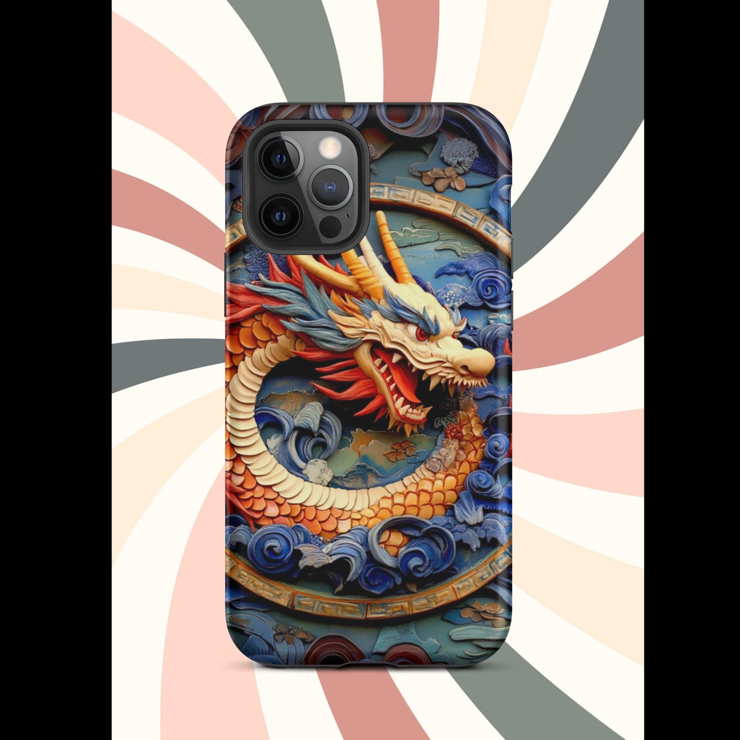 Tough Case for iPhone®, anutcase, Dragon gift, dragon phone case, iphone 15, chinese art, trending phone cases