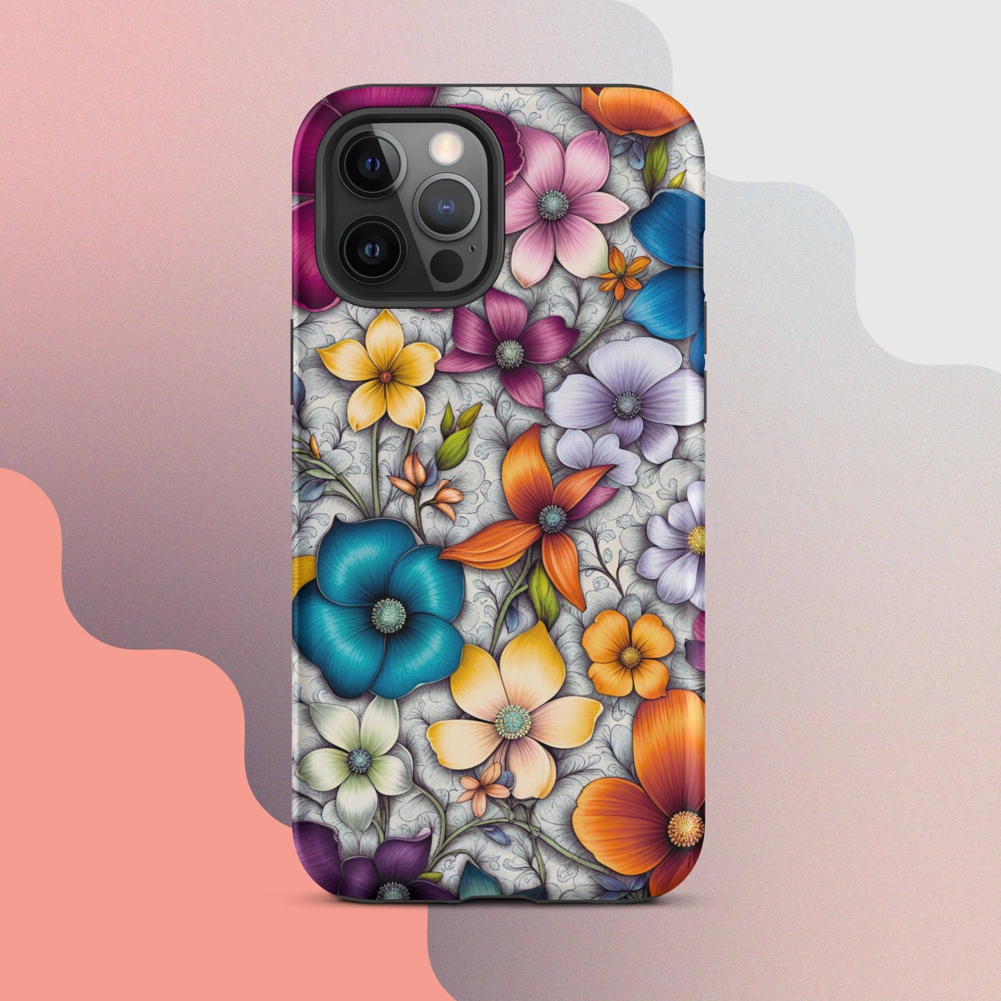 Tough Case for iPhone®, Flower iPhone cell case, Flower Iphone cellular cover