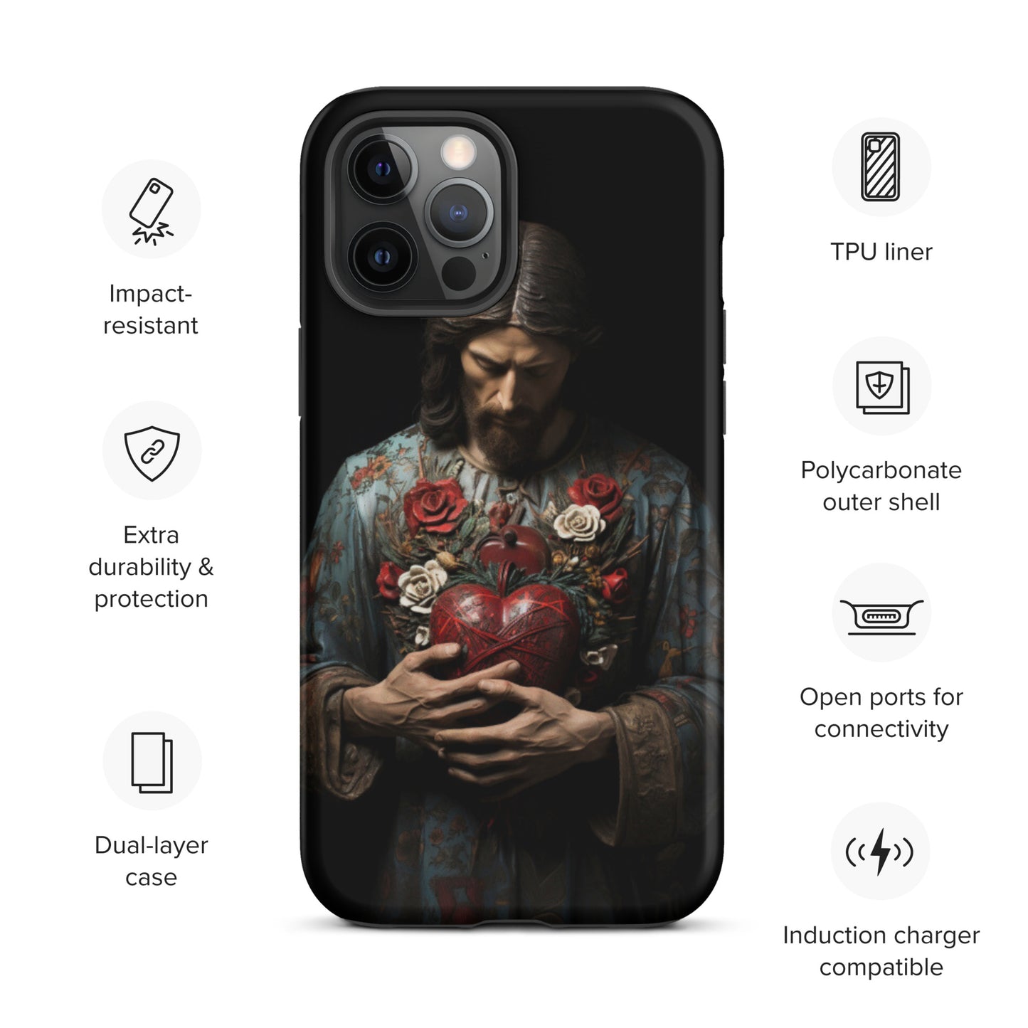 Jesus Tough Case for iPhone®,  Jesus phone case, Easter phone cover, Religious phone case