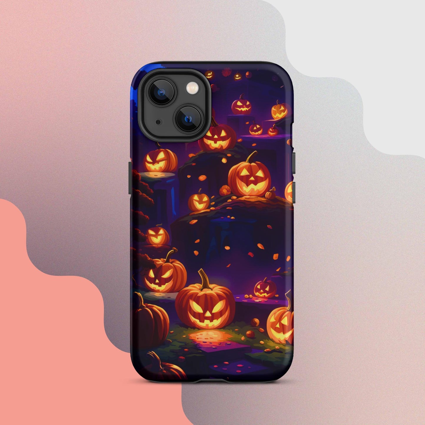 Tough Case for iPhone®, Tough Case for iPhone®, Halloween Cell phone Case, pumpkin cell phone case, iphone14, Iphone 13, iphone 12 halloween case,