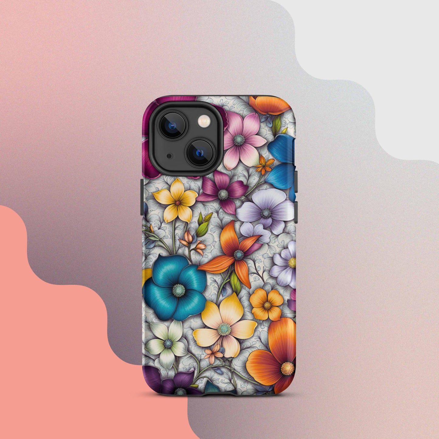 Tough Case for iPhone®, Flower iPhone cell case, Flower Iphone cellular cover