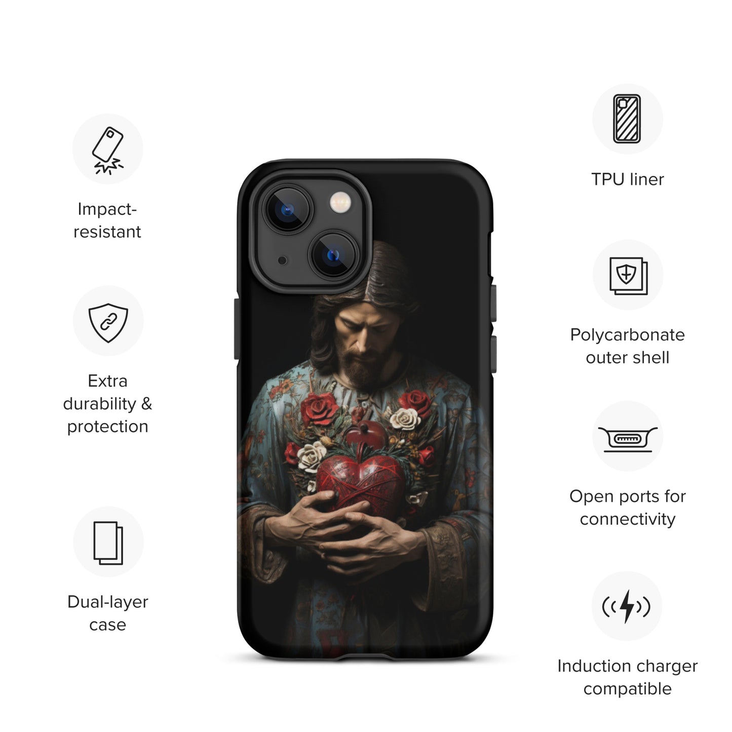 Jesus Tough Case for iPhone®,  Jesus phone case, Easter phone cover, Religious phone case