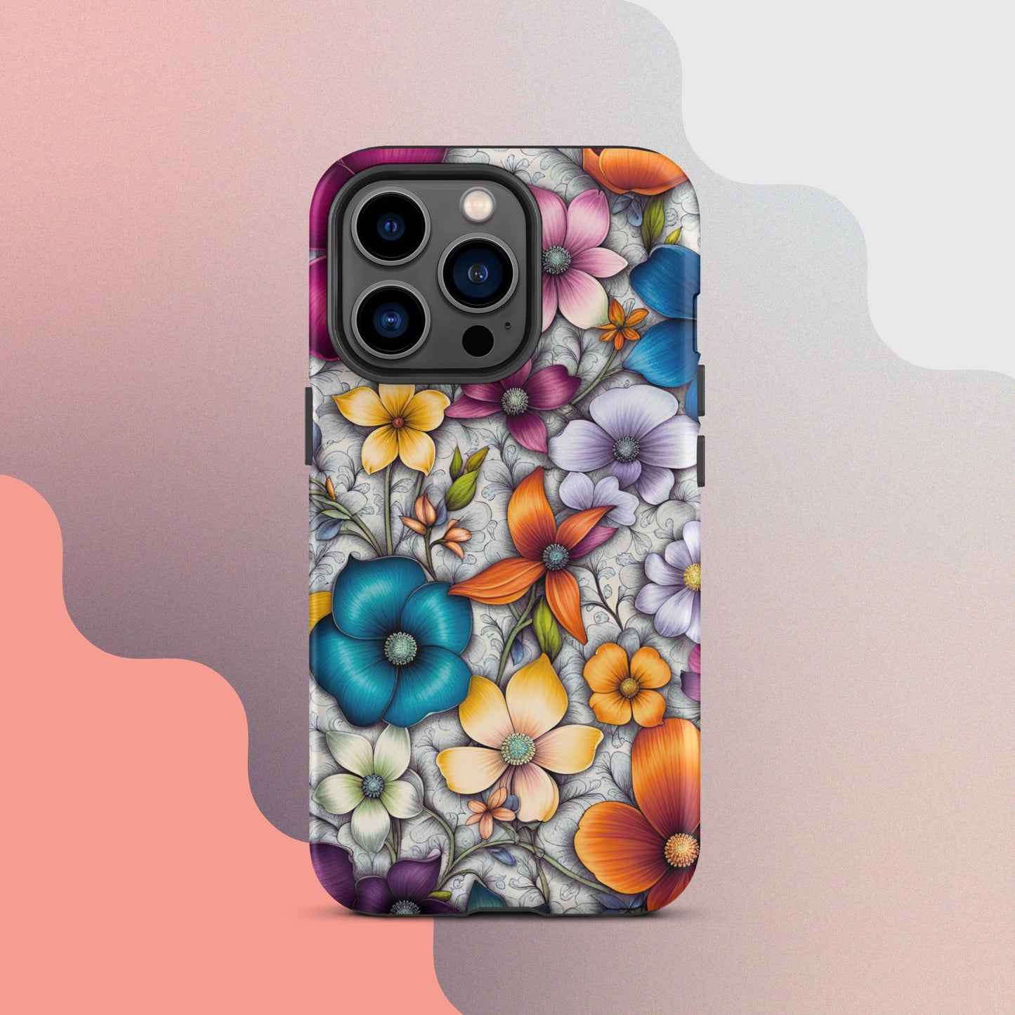 Tough Case for iPhone®, Flower iPhone cell case, Flower Iphone cellular cover