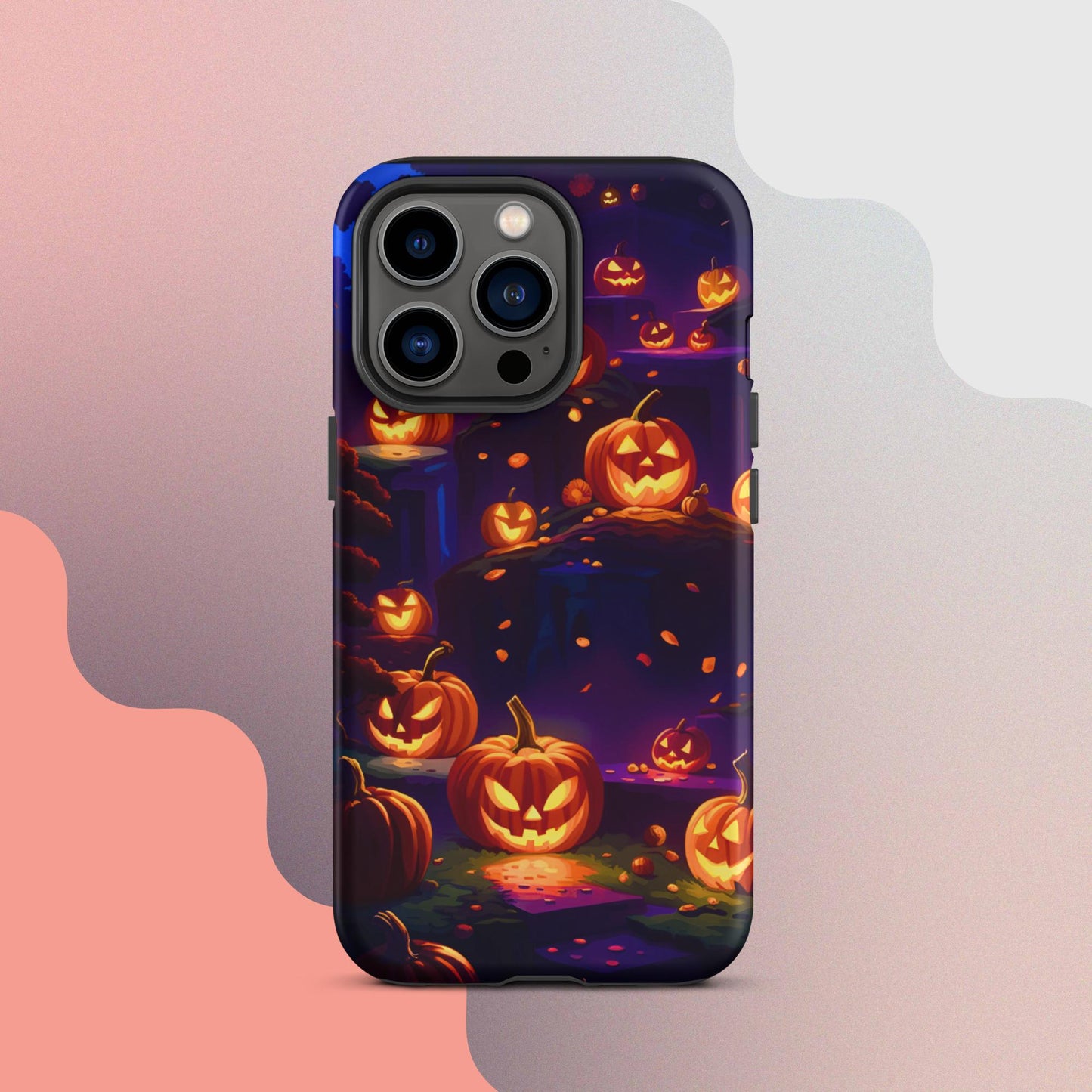 Tough Case for iPhone®, Tough Case for iPhone®, Halloween Cell phone Case, pumpkin cell phone case, iphone14, Iphone 13, iphone 12 halloween case,