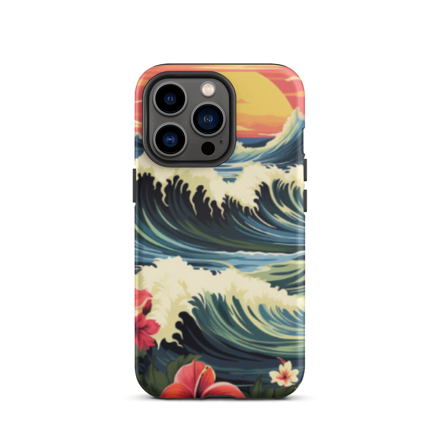 Sunset cell phone cover, Wave cell phone case, Tough Case for iPhone®