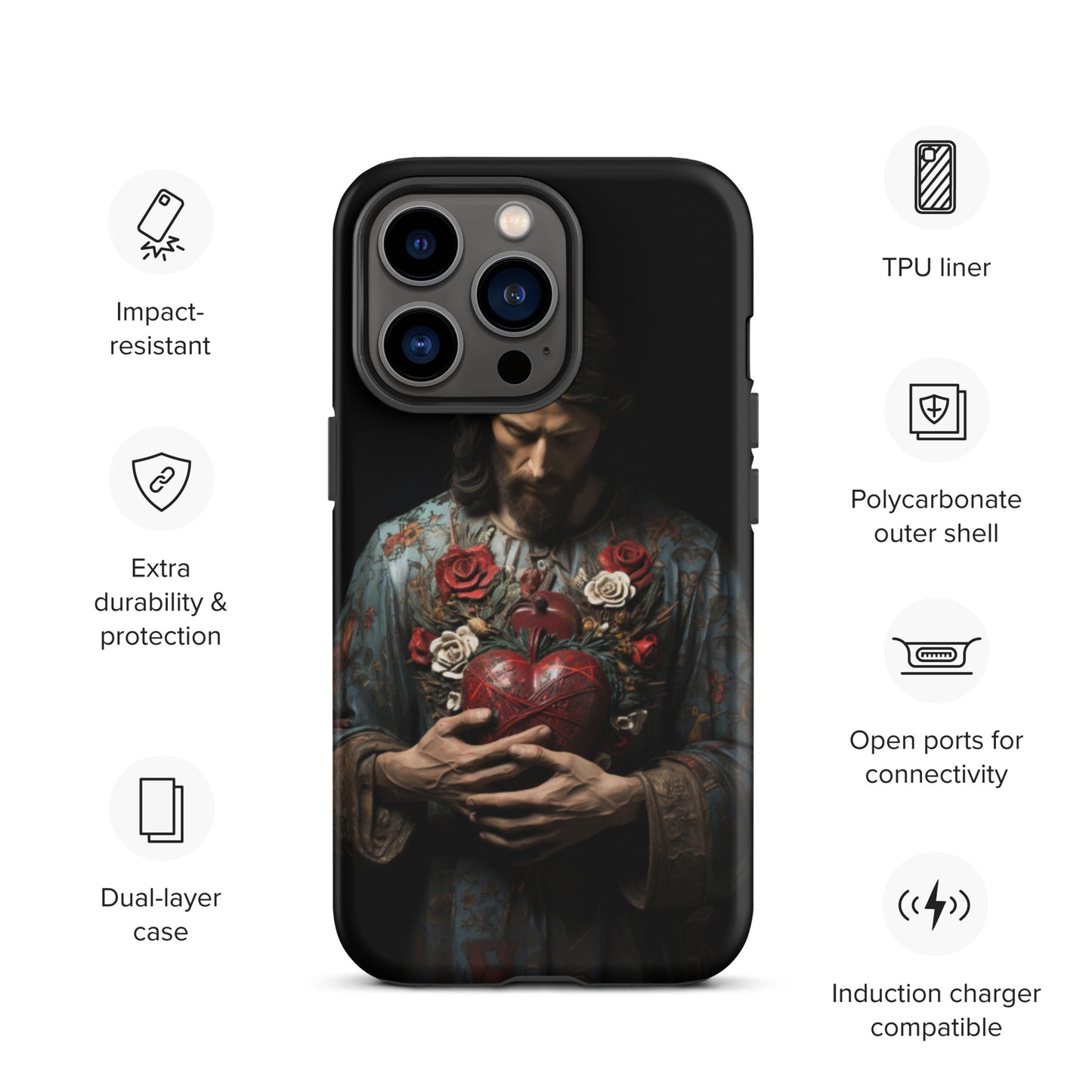 Jesus Tough Case for iPhone®,  Jesus phone case, Easter phone cover, Religious phone case