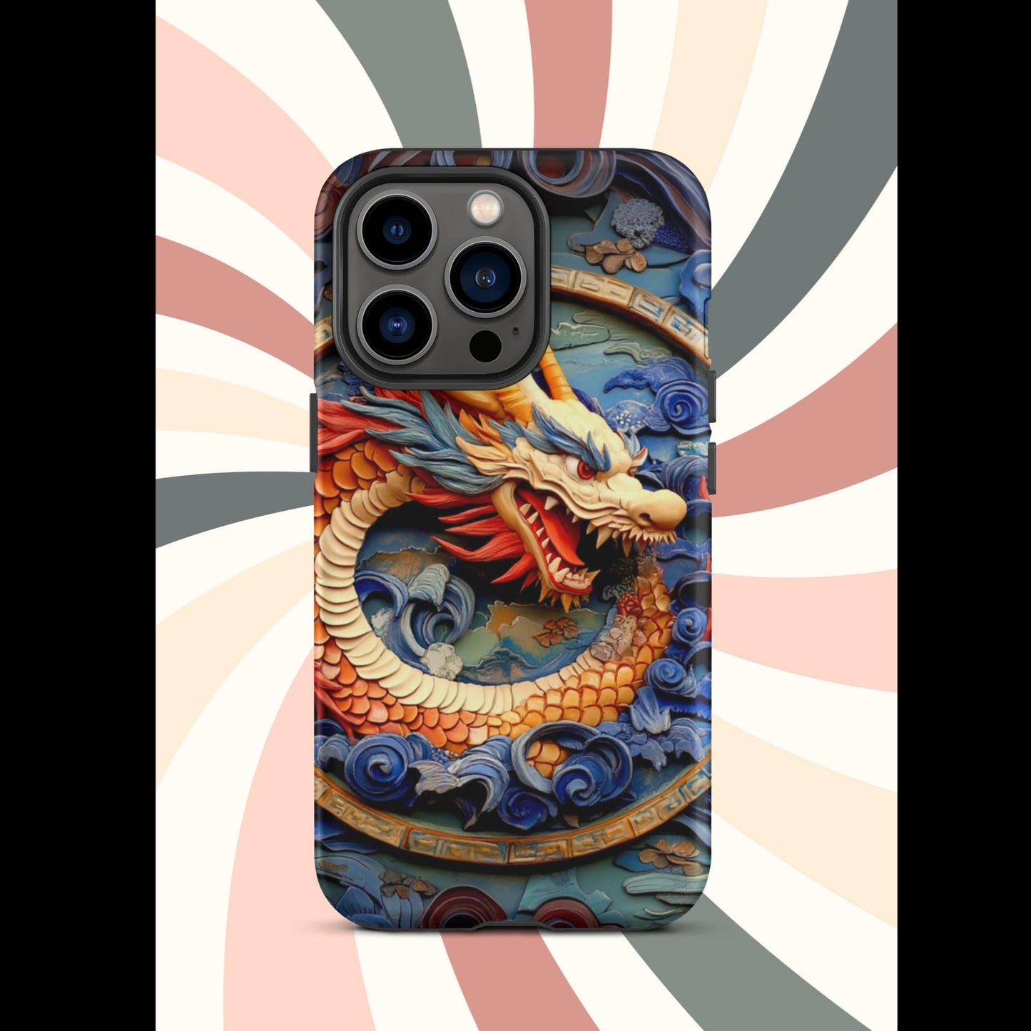 Tough Case for iPhone®, anutcase, Dragon gift, dragon phone case, iphone 15, chinese art, trending phone cases