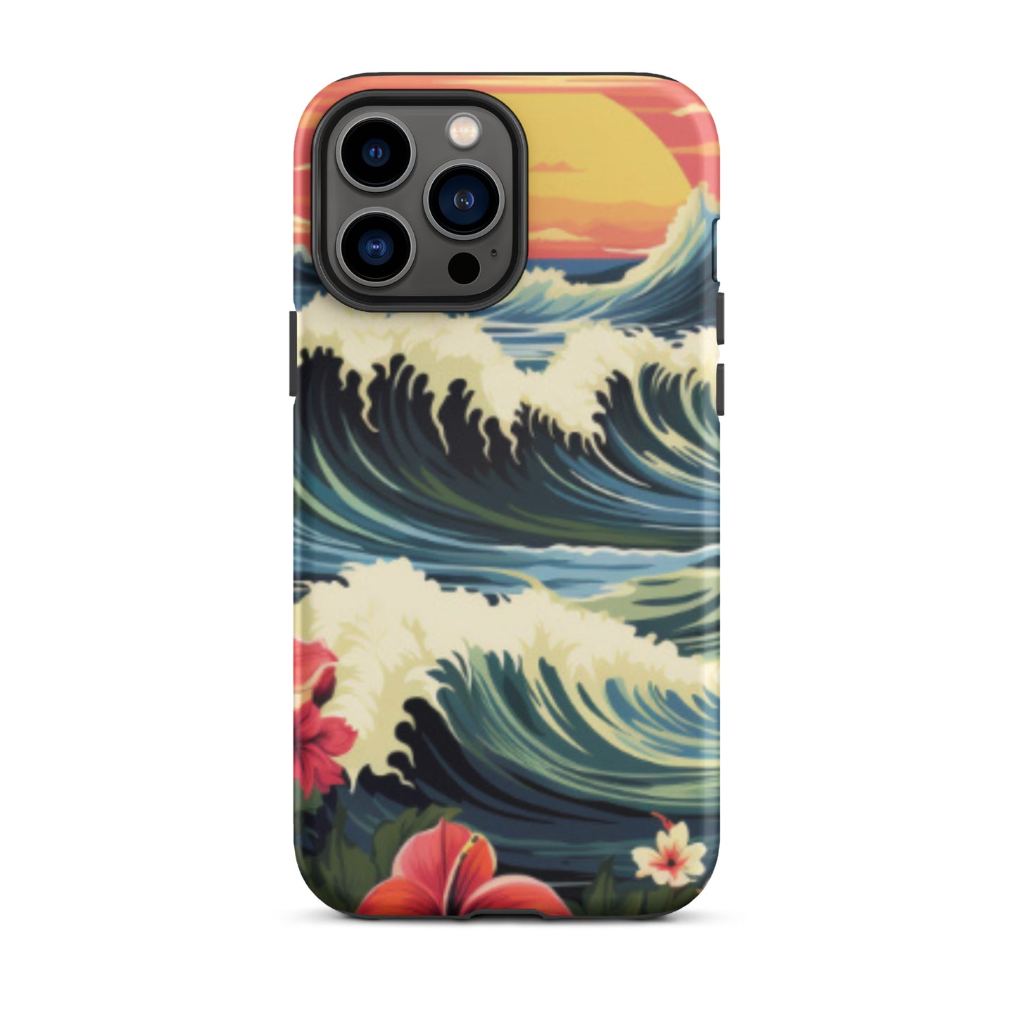 Sunset cell phone cover, Wave cell phone case, Tough Case for iPhone®