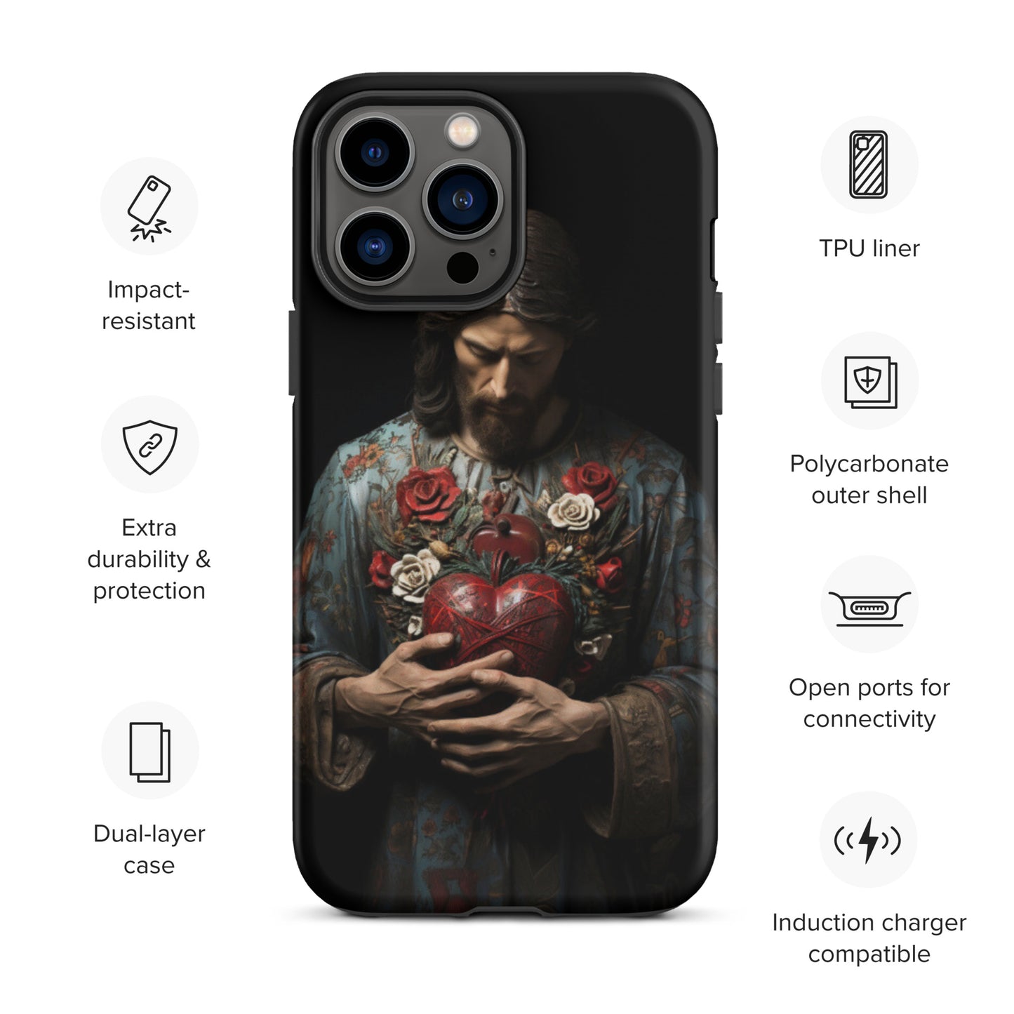 Jesus Tough Case for iPhone®,  Jesus phone case, Easter phone cover, Religious phone case