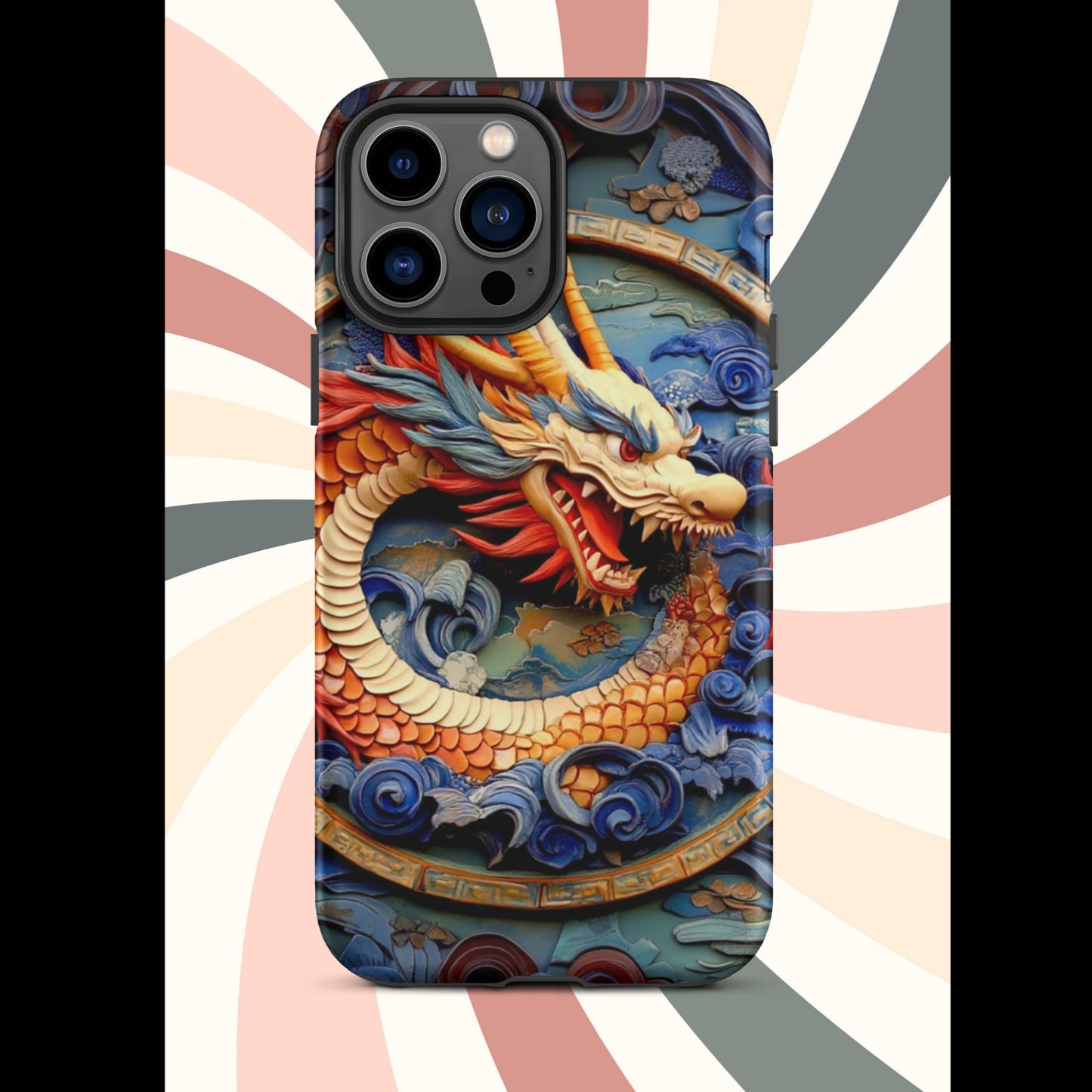 Tough Case for iPhone®, anutcase, Dragon gift, dragon phone case, iphone 15, chinese art, trending phone cases