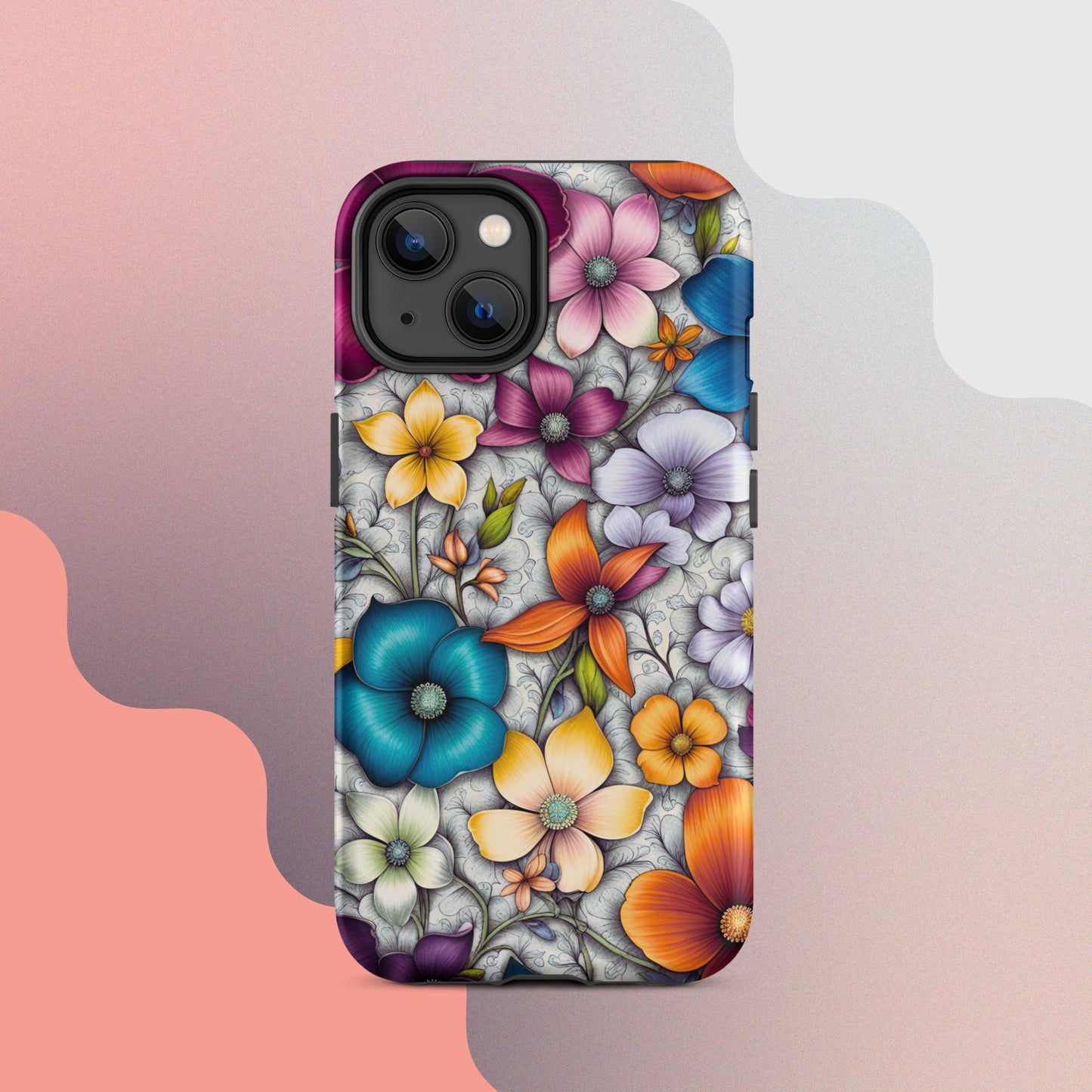 Tough Case for iPhone®, Flower iPhone cell case, Flower Iphone cellular cover