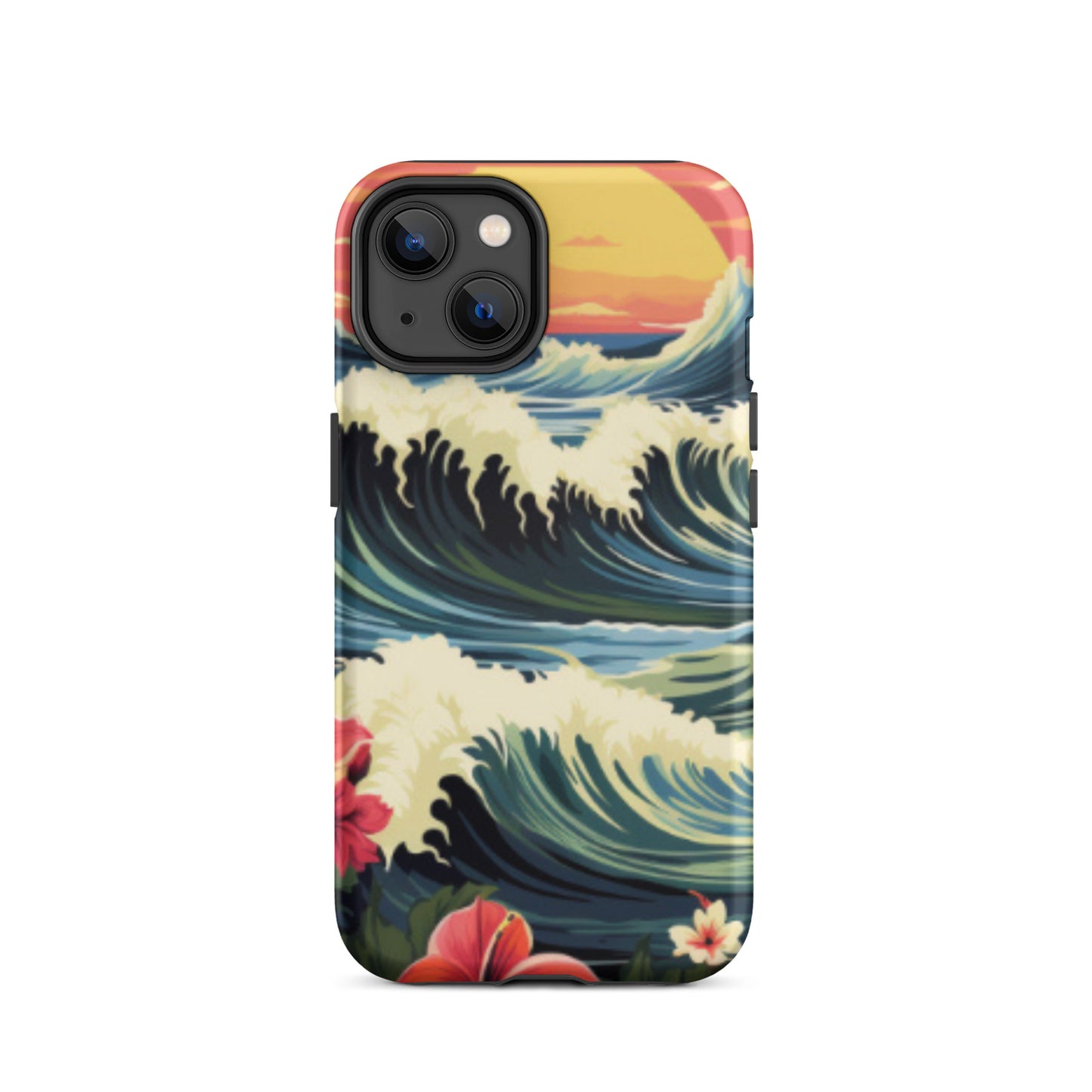 Sunset cell phone cover, Wave cell phone case, Tough Case for iPhone®