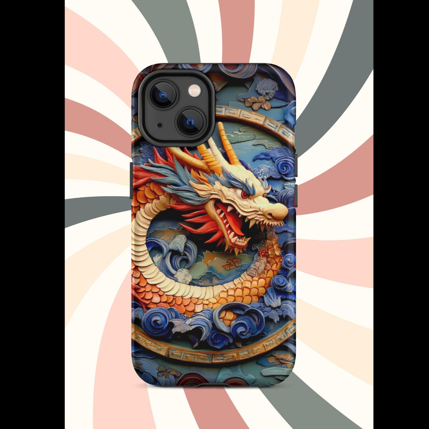 Tough Case for iPhone®, anutcase, Dragon gift, dragon phone case, iphone 15, chinese art, trending phone cases