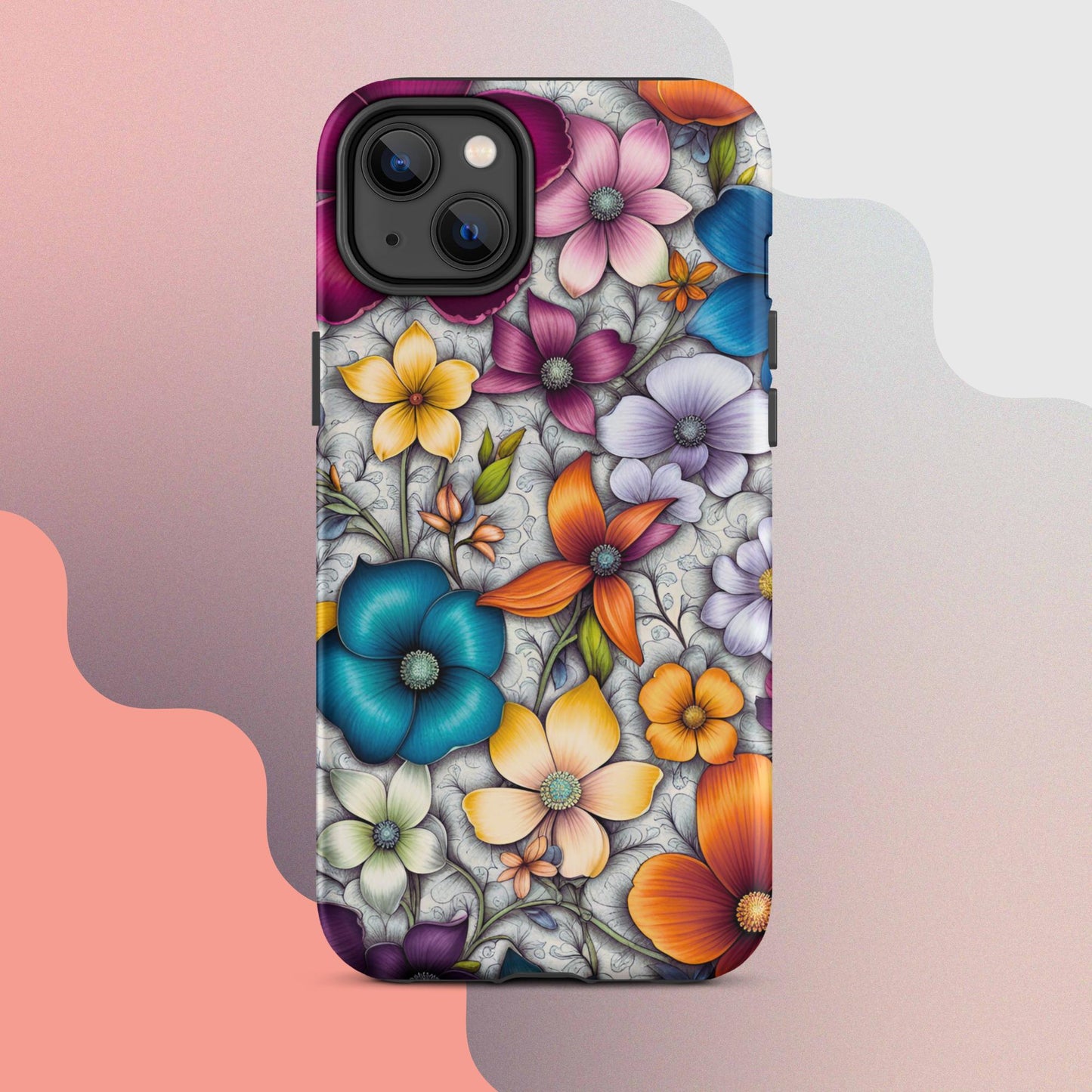 Tough Case for iPhone®, Flower iPhone cell case, Flower Iphone cellular cover